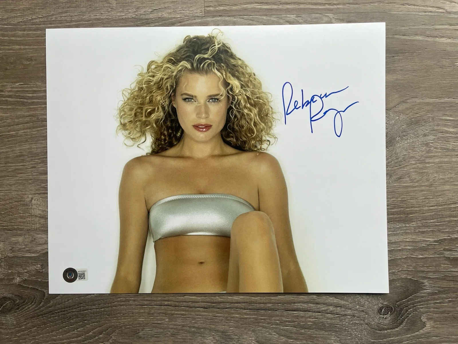 Rebecca Romijn — Rebecca Romijn Signed 11x14 Photo Beckett COA Model X-Men Mystique, image 2