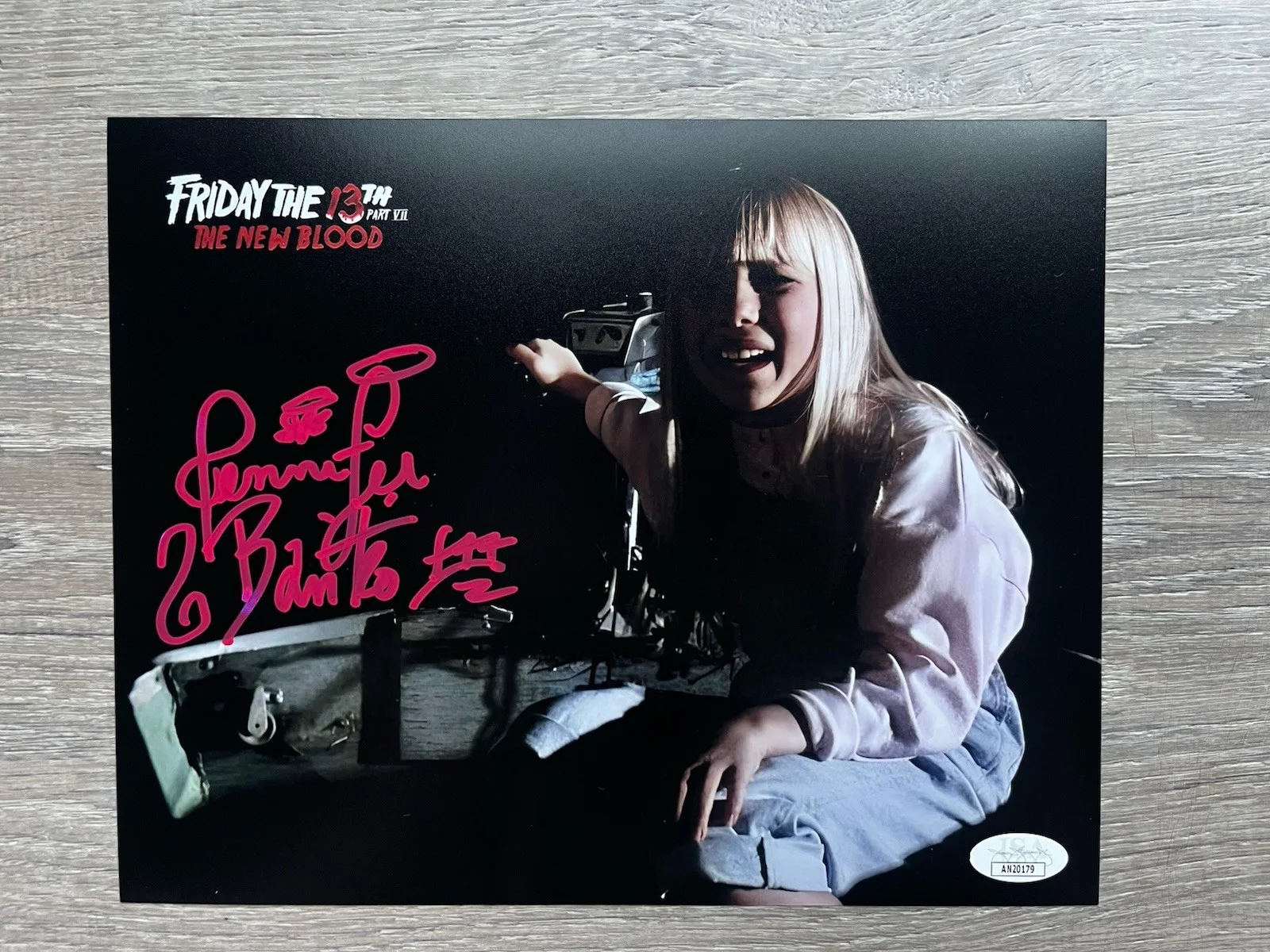 Jennifer Banko — Jennifer Banko Signed Friday The 13th New Blood 8x10 Photo JSA COA Horror Auto, изображение 2