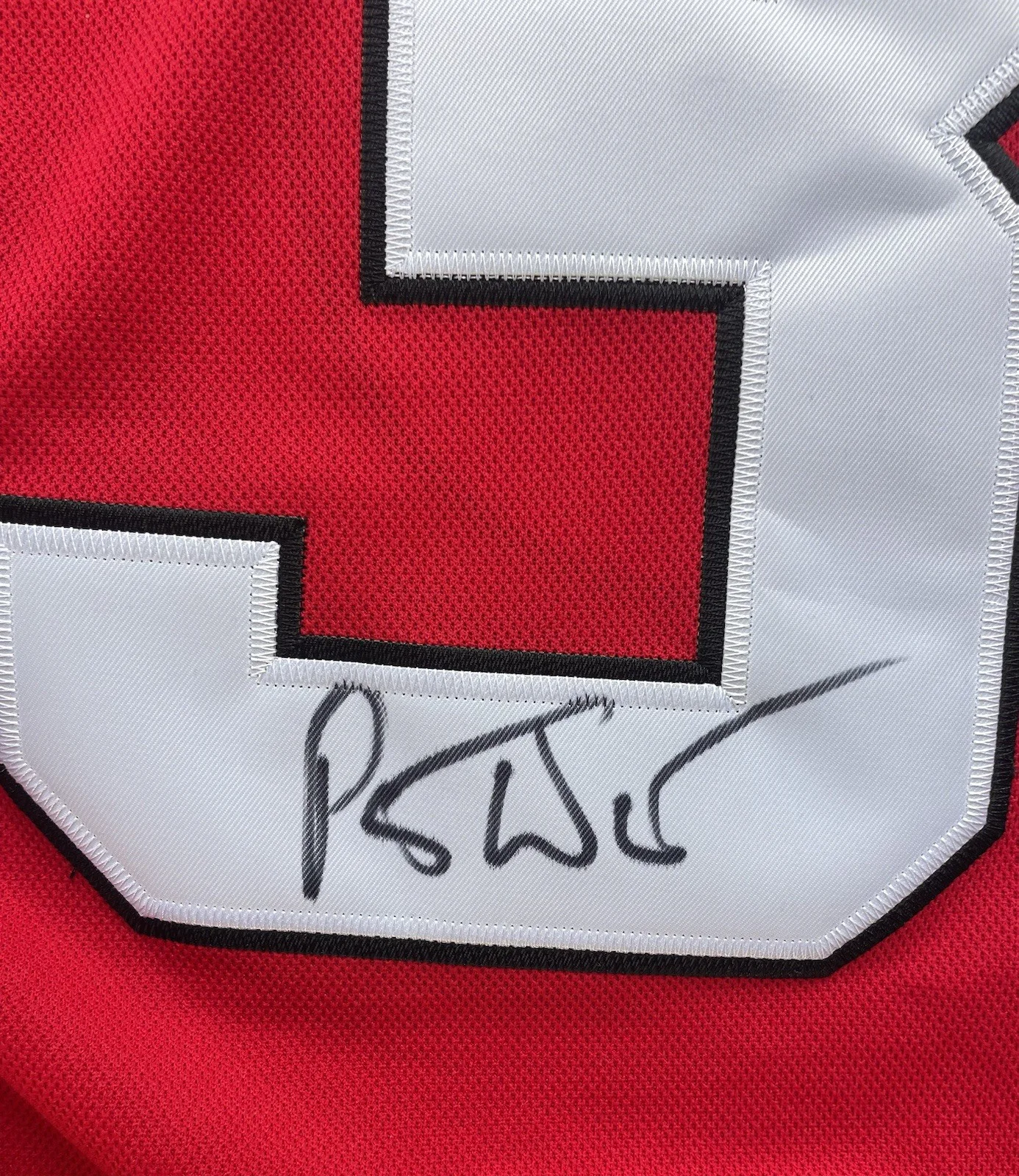 Patrick Warburton — Patrick Warburton Signed Autographed Puddy New Jersey Devils Jersey Seinfeld Psa, image 2