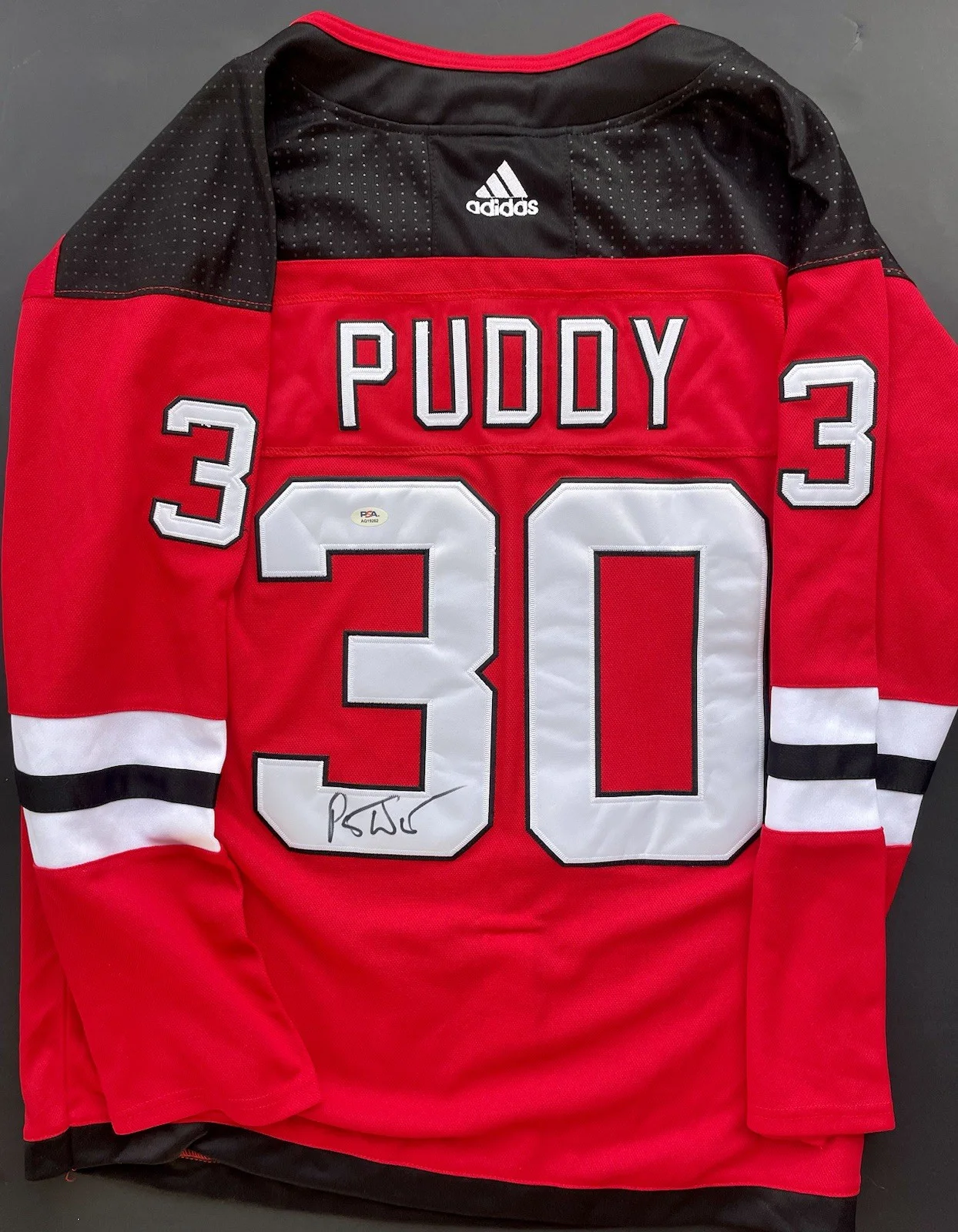 Patrick Warburton — Patrick Warburton Signed Autographed Puddy New Jersey Devils Jersey Seinfeld Psa, image 4