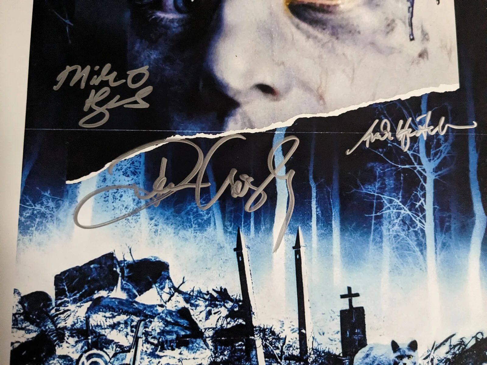 Hughes Hubatsek Crosby 3x Signed PET SEMATARY 11x14 Movie PHOTO Auto JSA COA, изображение 2