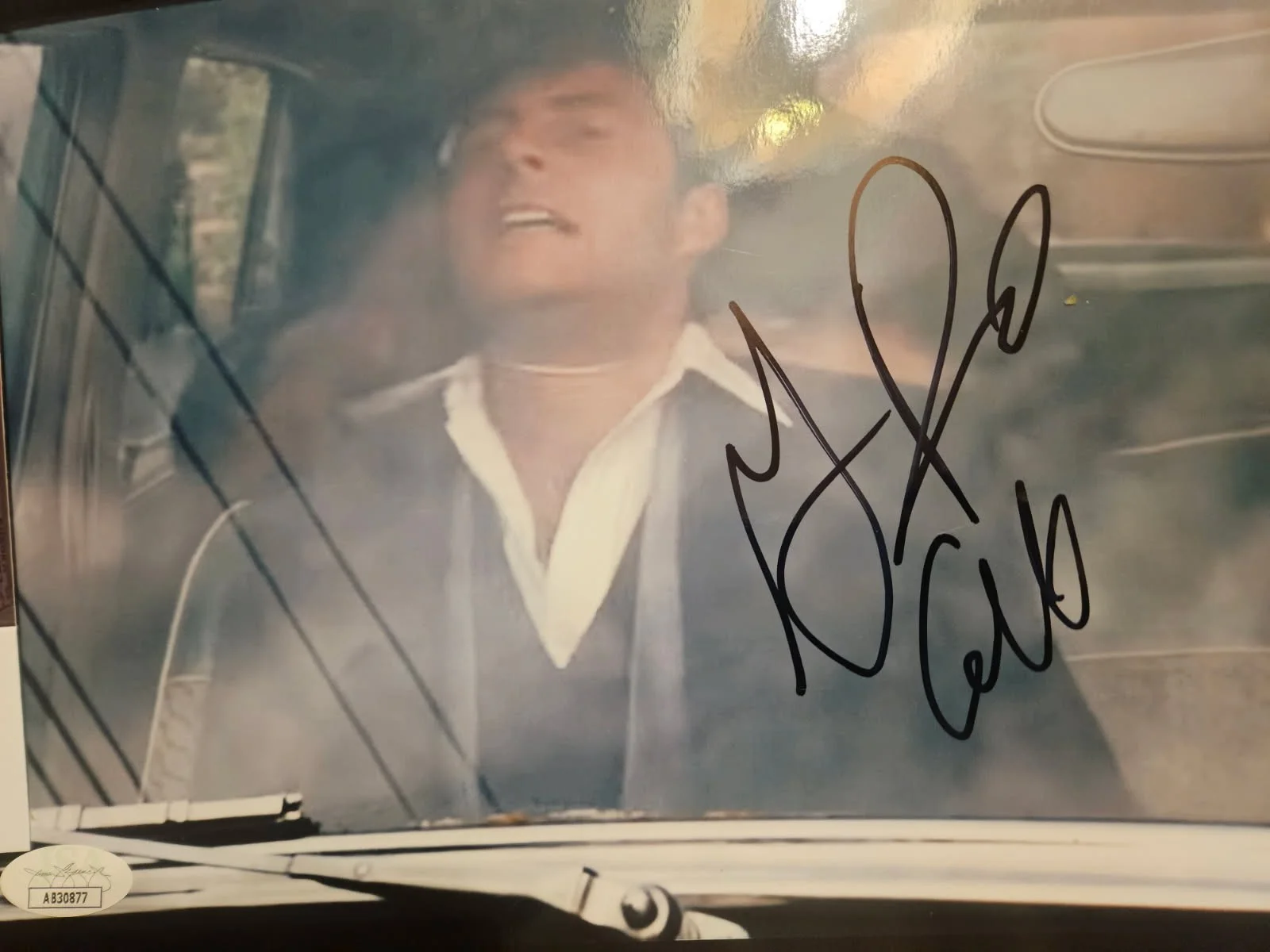 Gianni Russo — Godfather Gianni Russo (Carlo) autographed 8x10 photo & garrote JSA Certified