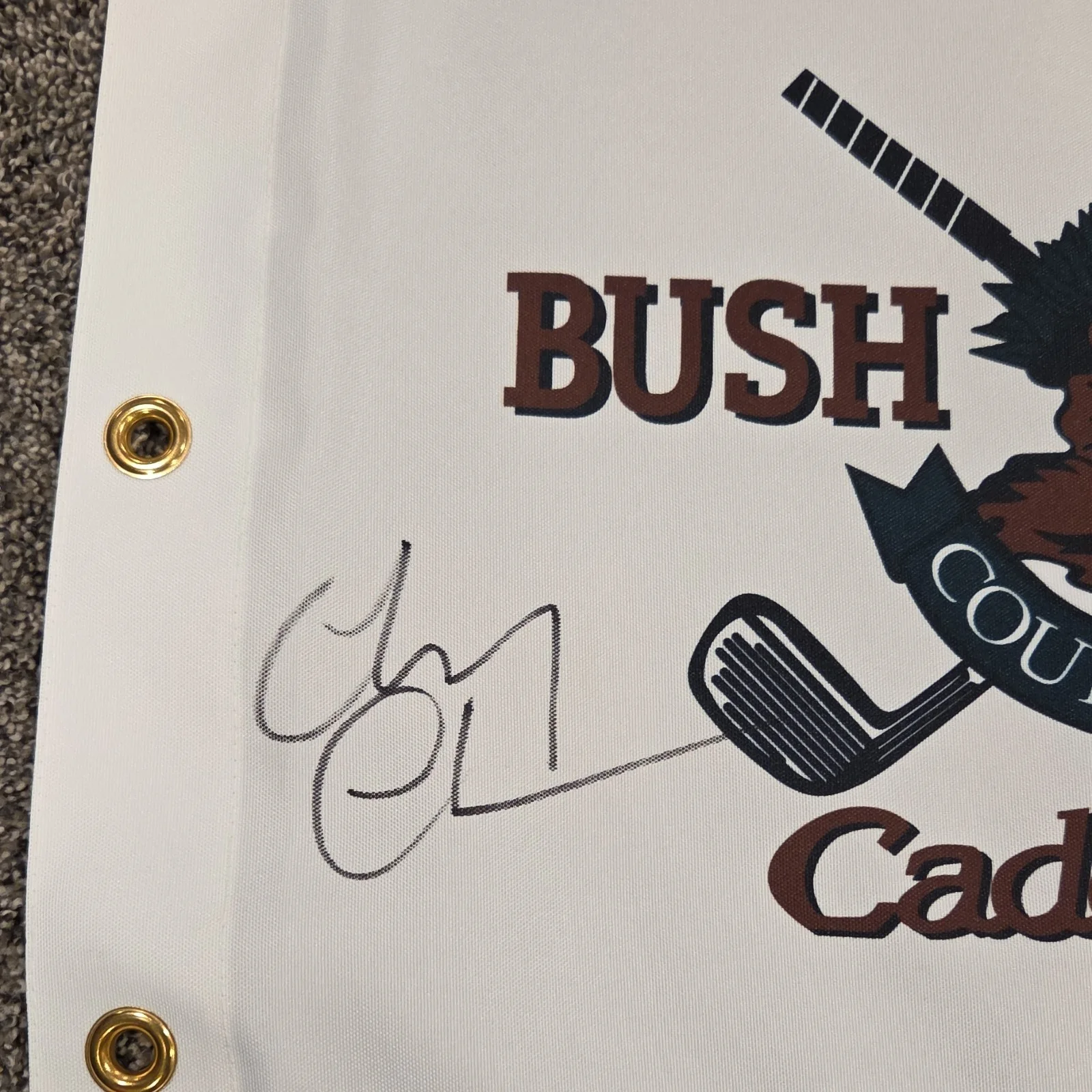 Bushwood Country Club Caddyshack Golf Flag Signed JSA Authenticated, image 2