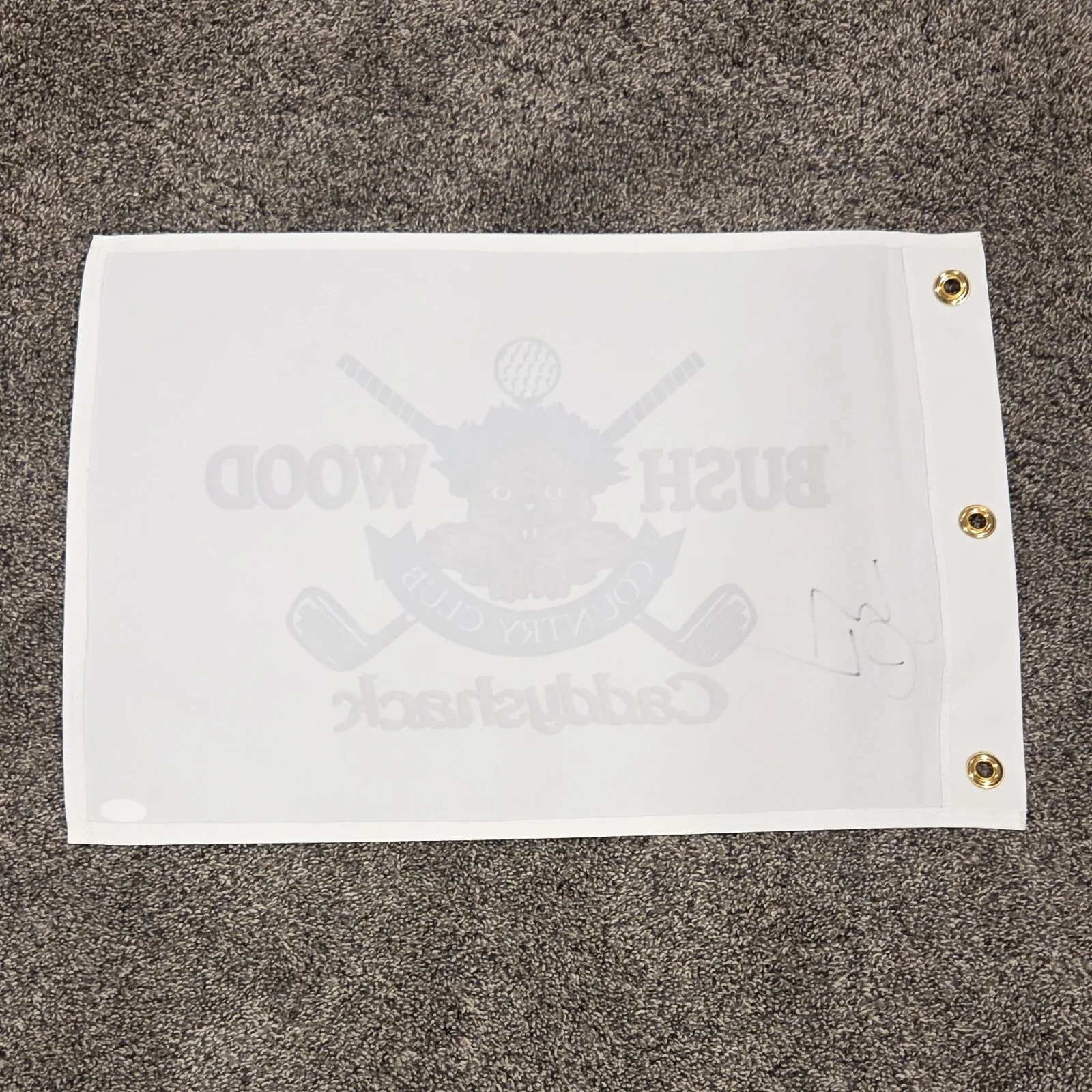 Bushwood Country Club Caddyshack Golf Flag Signed JSA Authenticated, image 4