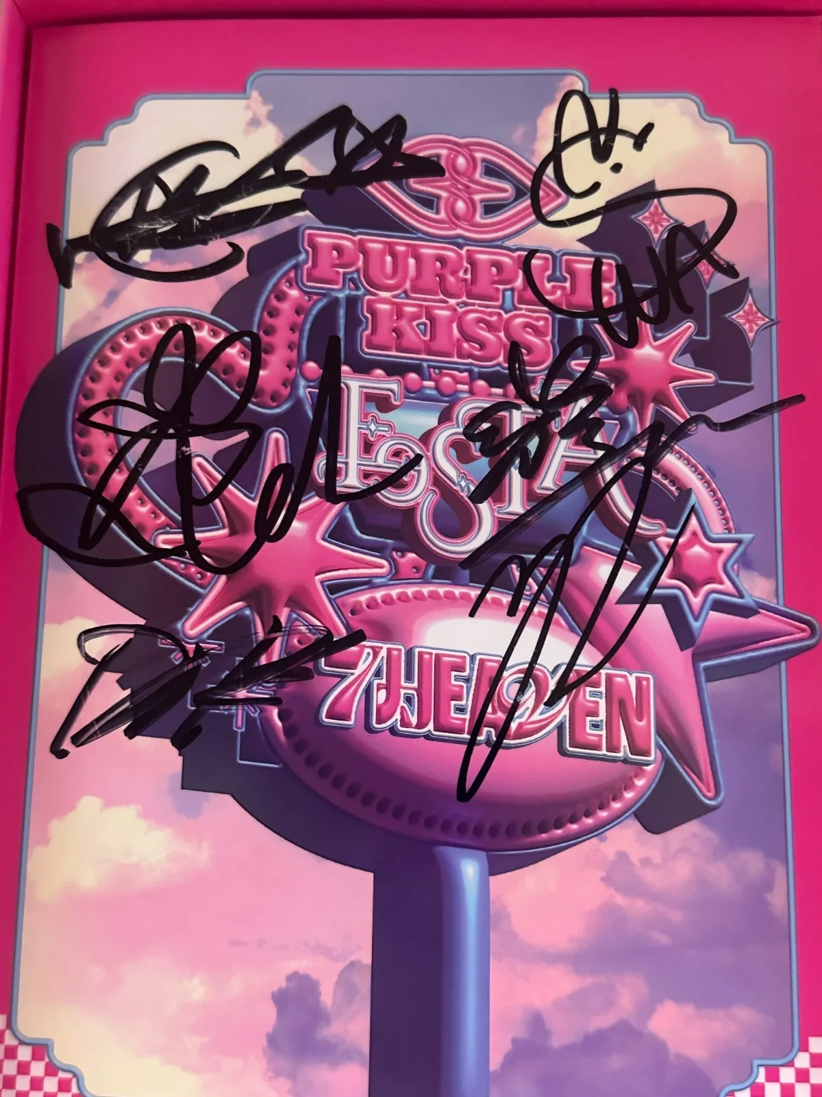 PURPLE KISS - ALL MEMBER Autograph(Signed) PROMO ALBUM KPOP, изображение 2