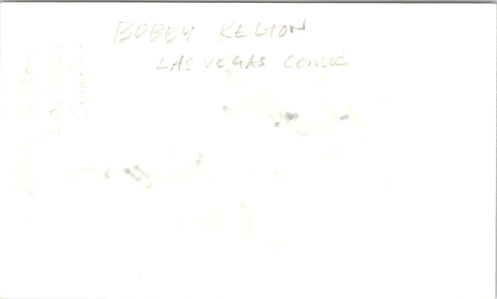 Bobby Kelton — Bobby Kelton Signed 3x5 Index Card Up All Night Autographed, image 2