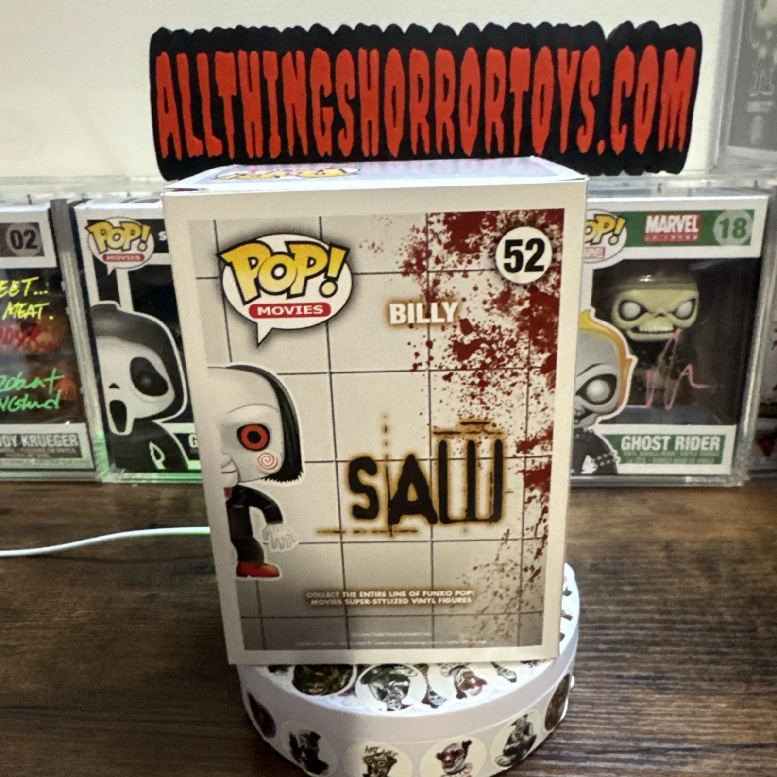 Tobin Bell Signed Funko Pop Billy #52 (2014) SAW Beckett COA, image 3