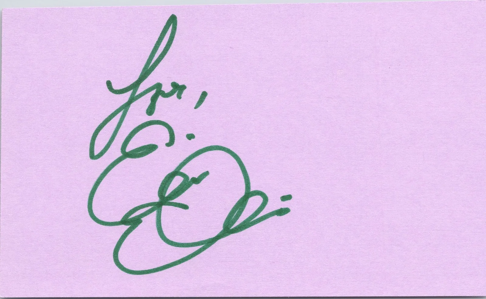 Eddie Griffin — Eddie Griffin Signed 3x5 Index Card Undercover Brother Autographed