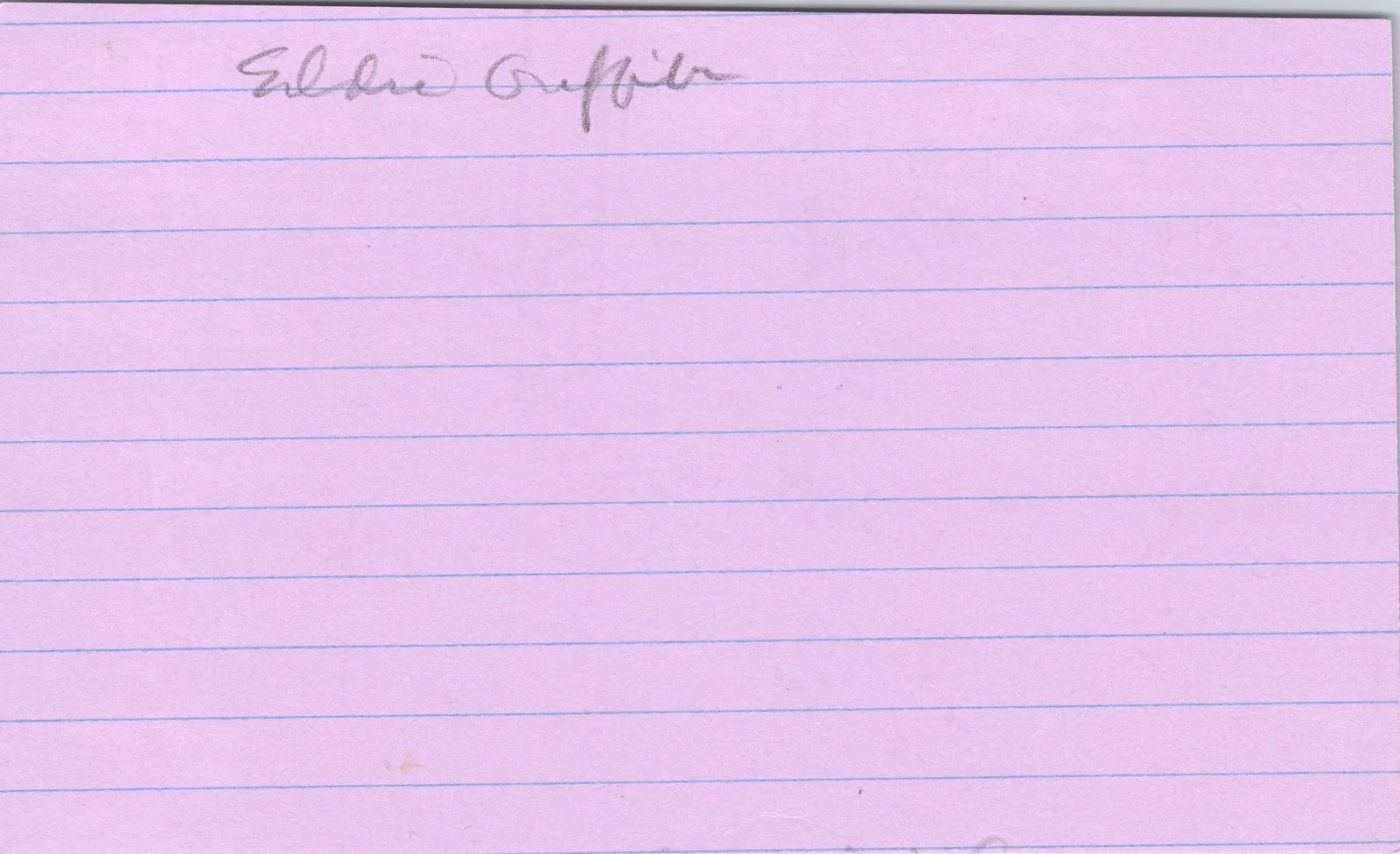 Eddie Griffin — Eddie Griffin Signed 3x5 Index Card Undercover Brother Autographed, image 2