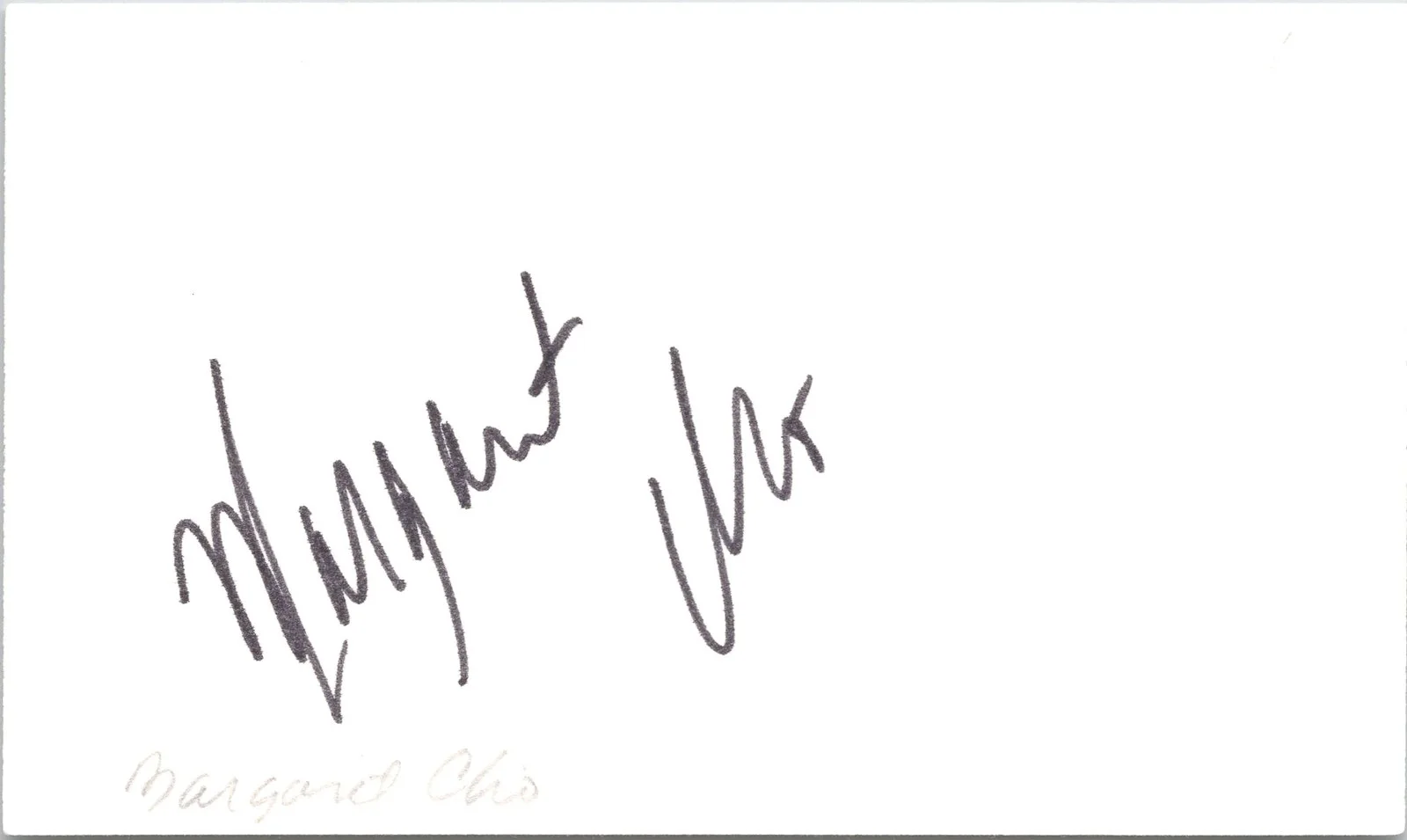 Margaret Cho — Margaret Cho Signed 3x5 Index Card All-American Girl Autographed