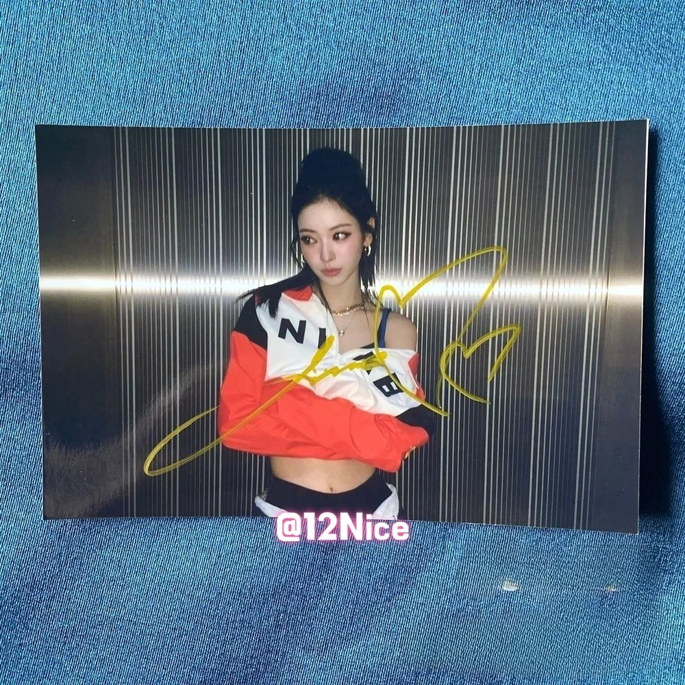 MEOVV ANNA AUTOGRAPHED SIGNED PHOTO K-POP COLLECTION 4*6 2025 #Nice, image 2