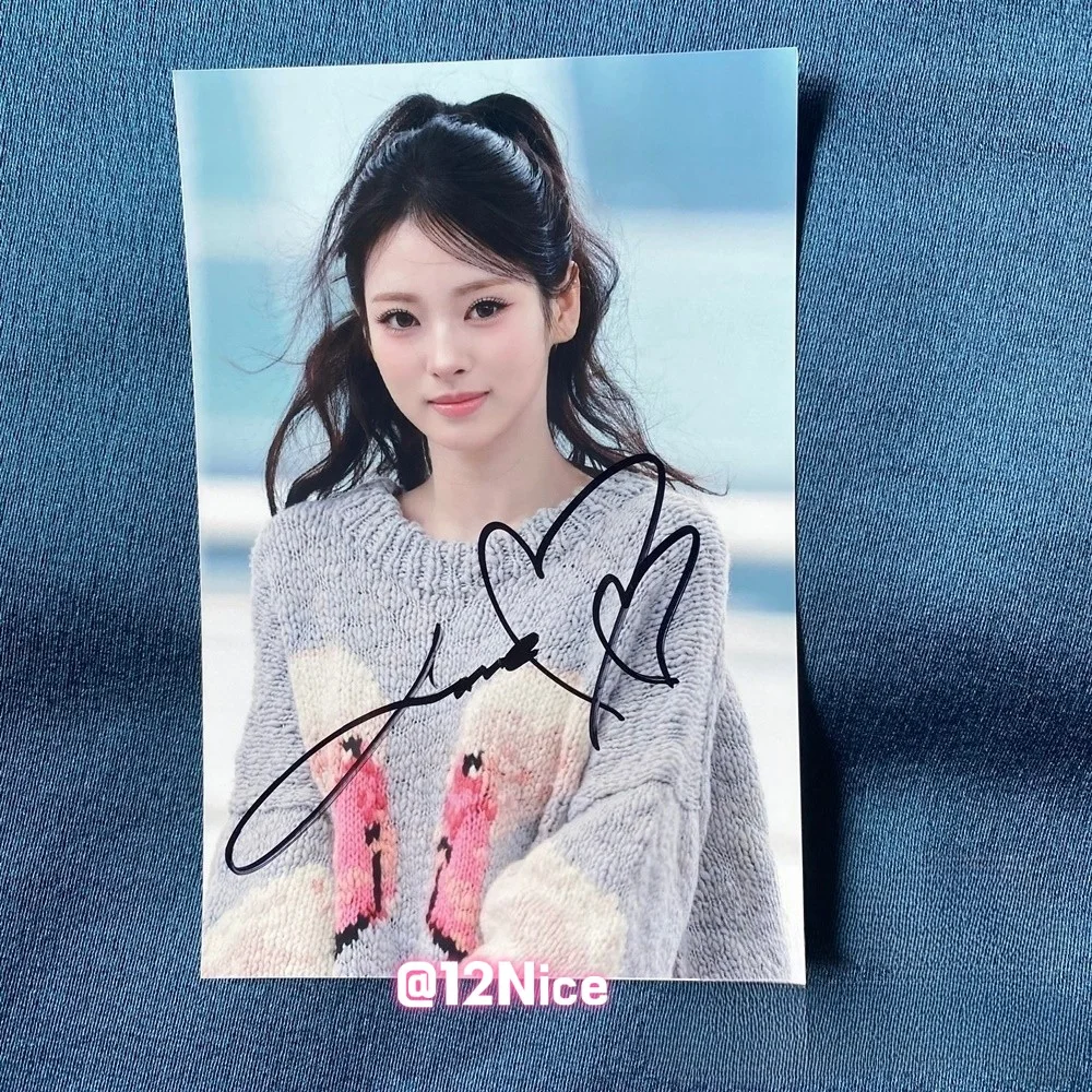 MEOVV ANNA AUTOGRAPHED SIGNED PHOTO K-POP COLLECTION 4*6 2025 #Nice, image 3