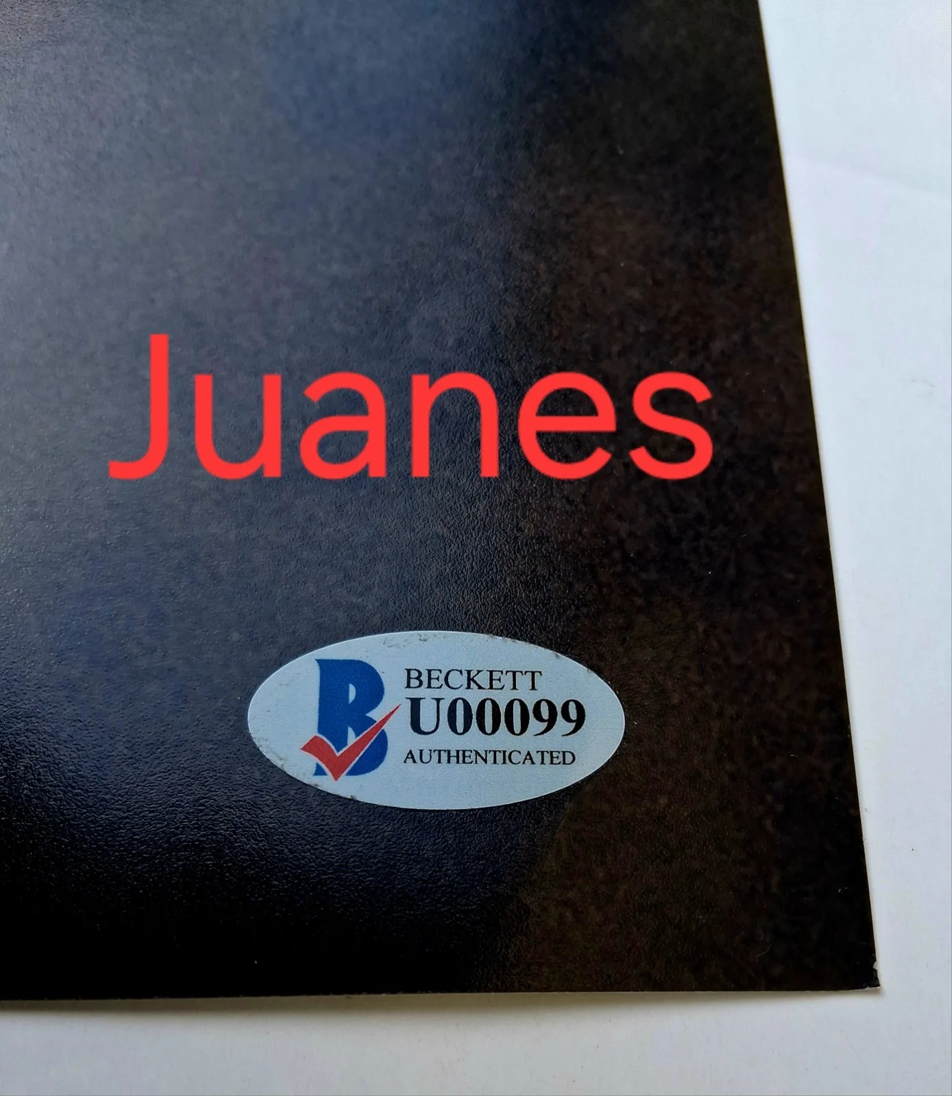 Juanes Signed 11x17 Beckett Cert With Quote."Por culpa de tu embrujo" #U00099., изображение 2