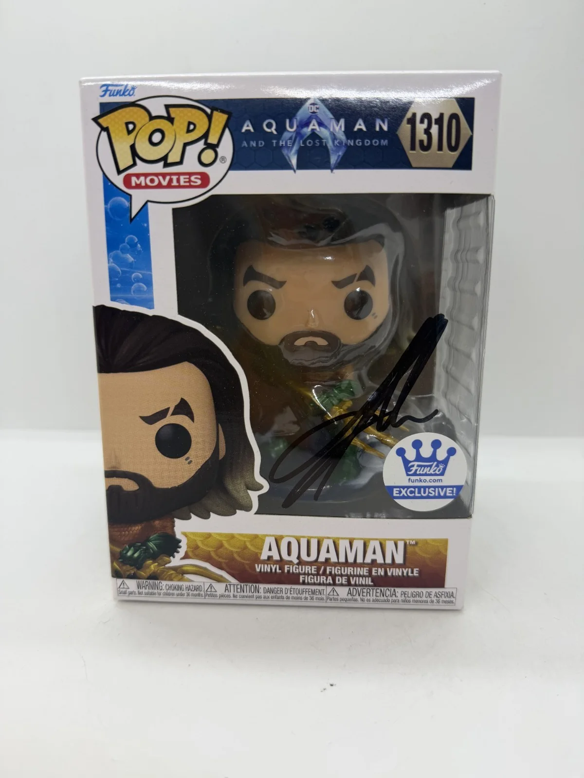 jason mamoa — Jason Mamoa Signed Aquaman And The Lost Kingdom Funko Pop #1310 SWAU
