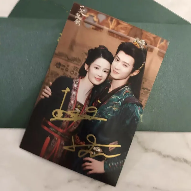 New Fated Hearts Chen Zheyuan Li Qin Autographed Signed Photos, изображение 2