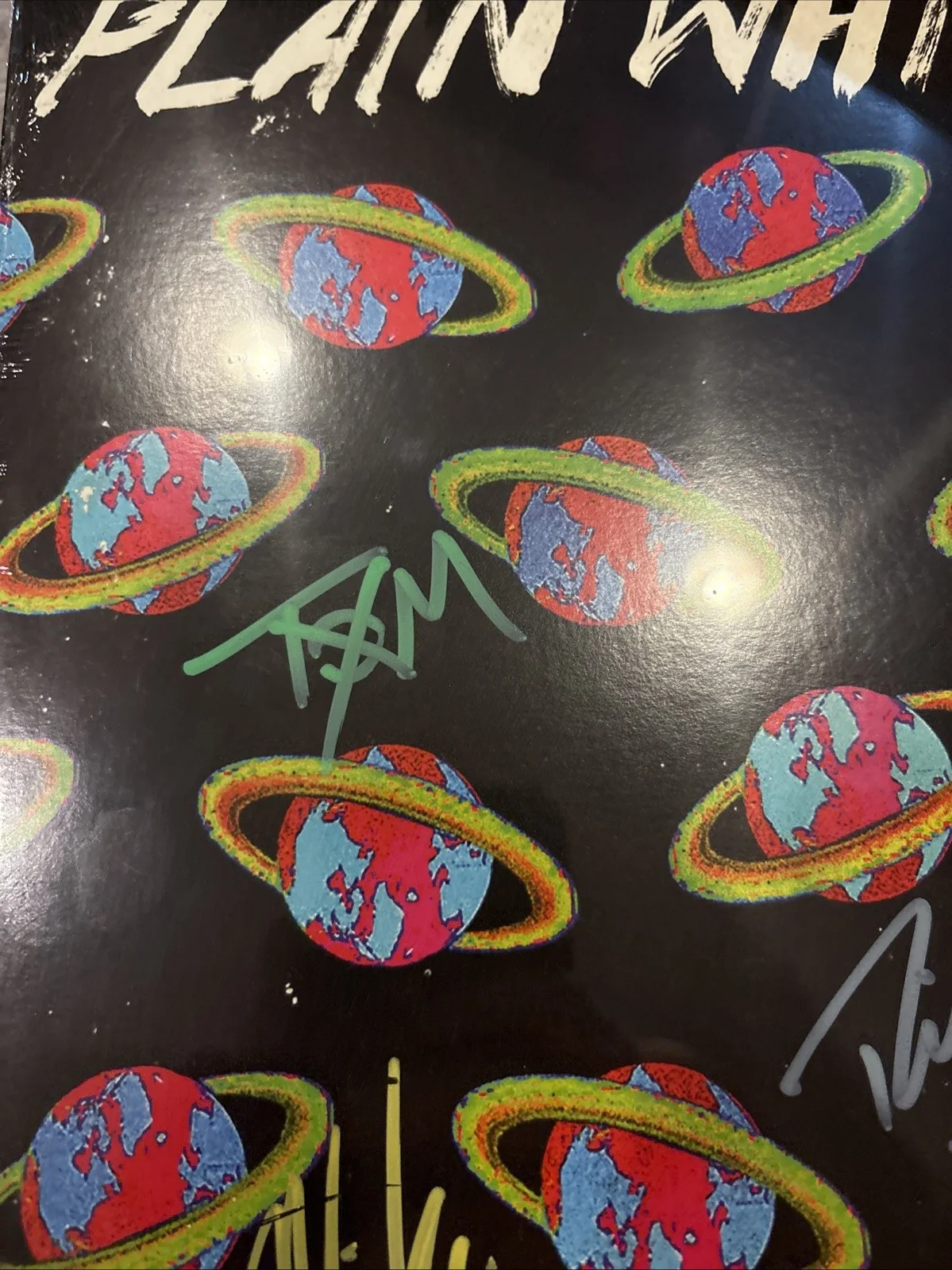 Plain White T's Band Signed Album Cover Vinyl Parallel Universe - Sealed, изображение 2