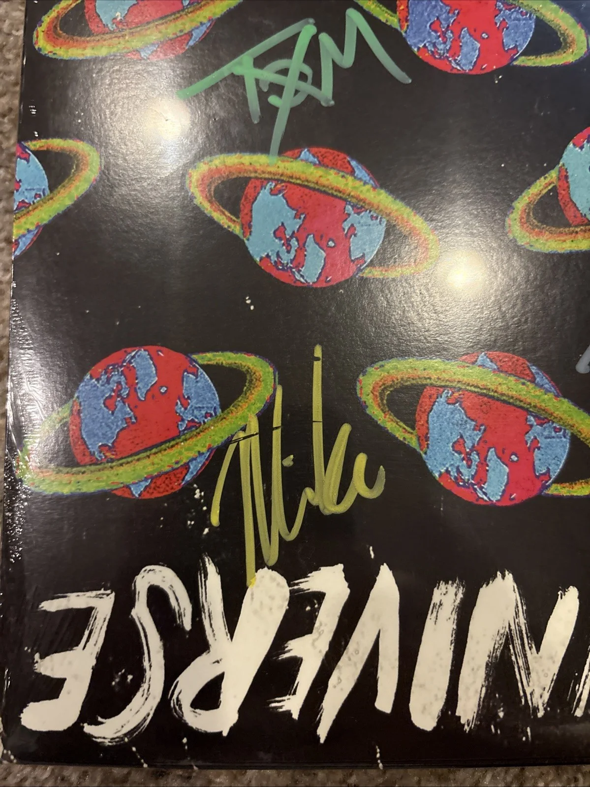 Plain White T's Band Signed Album Cover Vinyl Parallel Universe - Sealed, изображение 3
