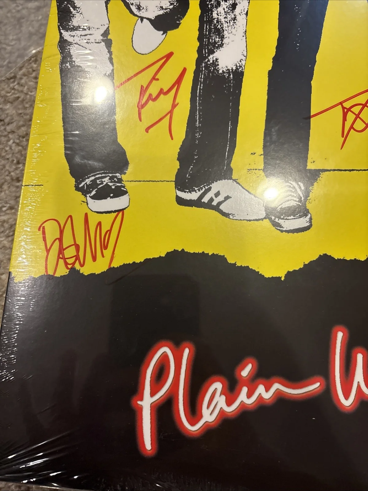 PLAIN WHITE T’s BAND SIGNED All That We Need RED VINYL COVER Tom, image 2