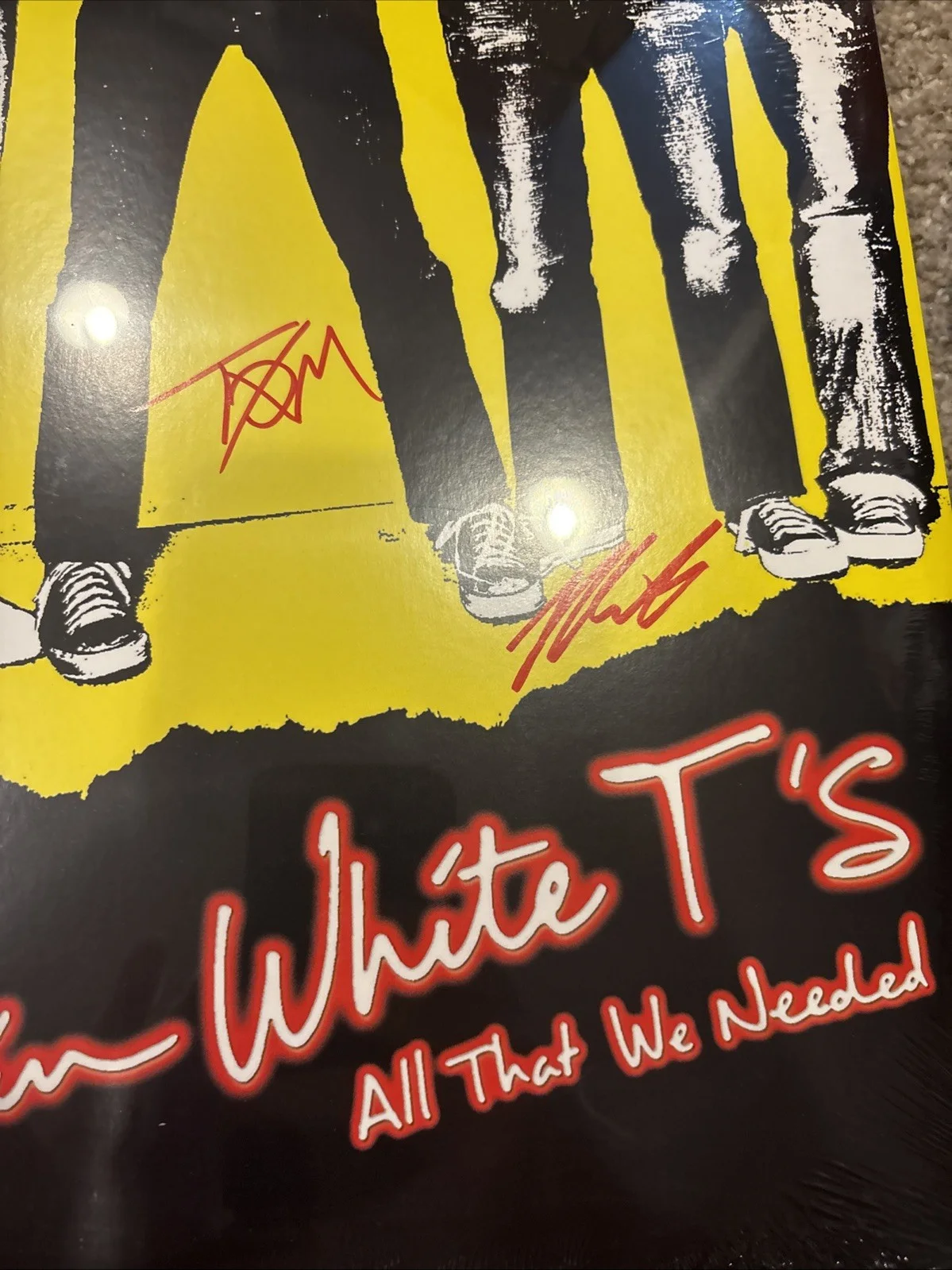 PLAIN WHITE T’s BAND SIGNED All That We Need RED VINYL COVER Tom, image 3