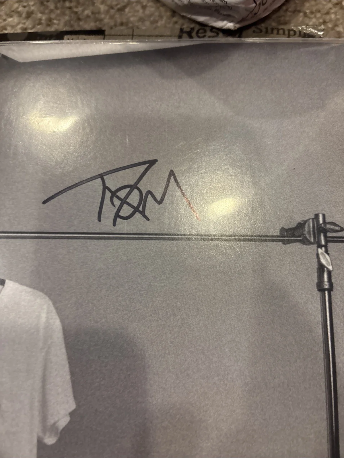 PLAIN WHITE T’s ENTIRE BAND SIGNED AUTOGRAPH PINK VINYL LP COVER JSA, image 4