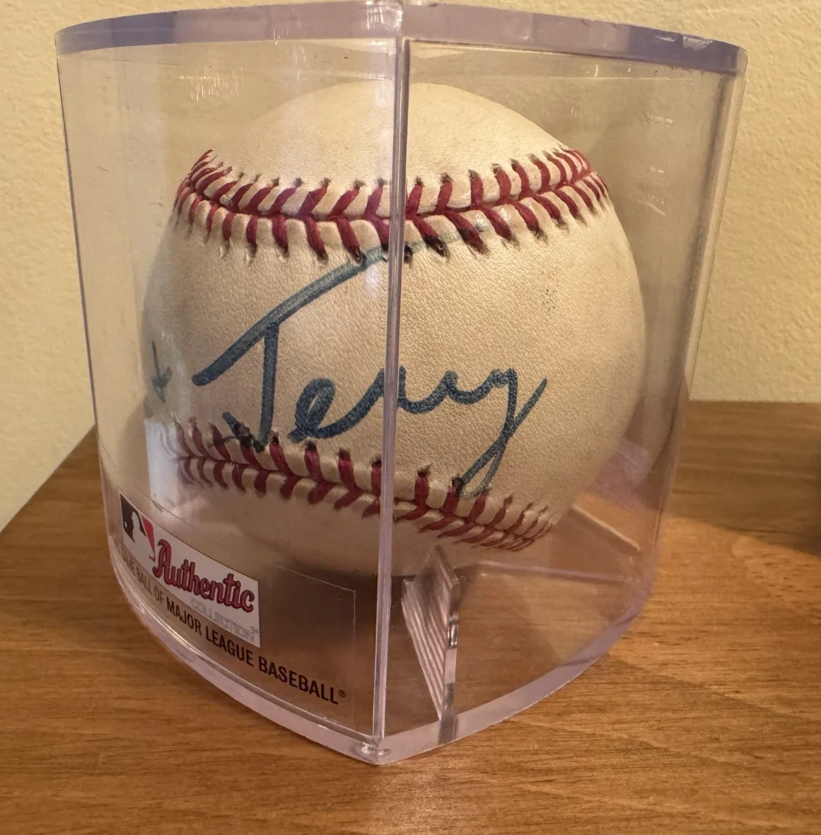 Ben, Jerry — BEN + JERRY ICE CREAM SIGNED AUTOGRAPHED OFFICIAL MAJOR LEAGUE BASEBALL in CASE, изображение 5