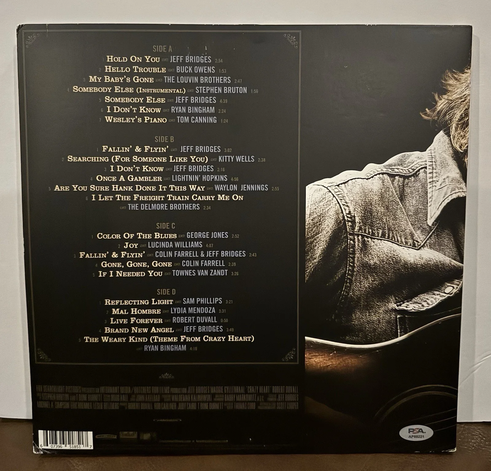 Ryan Bingham Signed Crazy Heart Soundtrack Double Vinyl PSA COA not JSA BAS, image 2