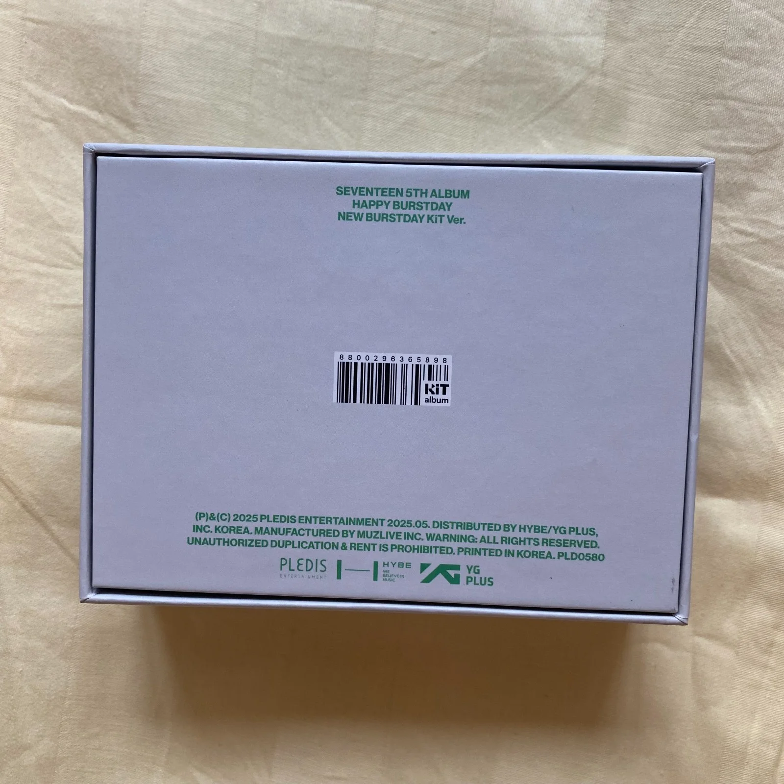 SEVENTEEN 5TH ALBUM HAPPY BURSTDAY NEW BURSTDAY KiT Ver AUTOGRAPHED SIGNED RARE, изображение 2