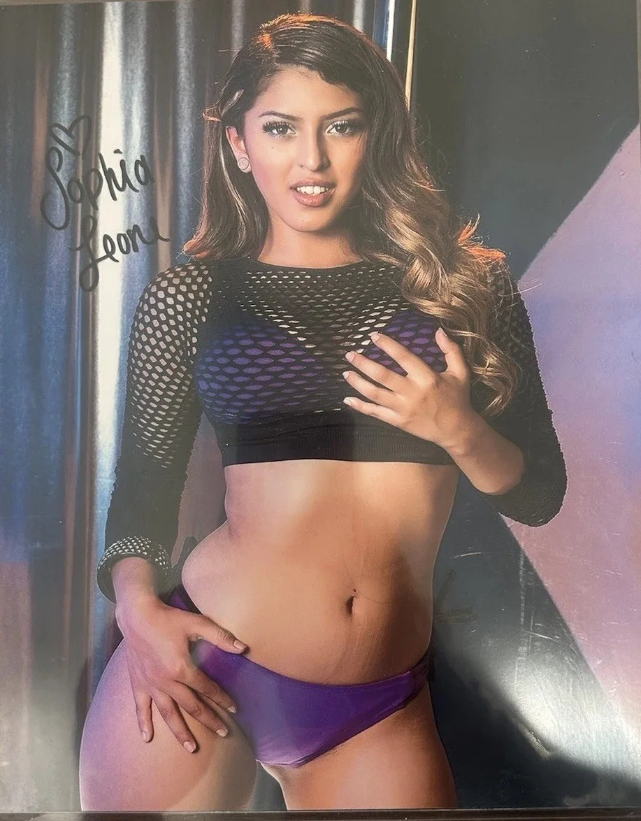 Sophia Leone — Sophia Leone Super Sexy Signed 8x10 Photo Porn Star Adult Model COA AuthentixPro