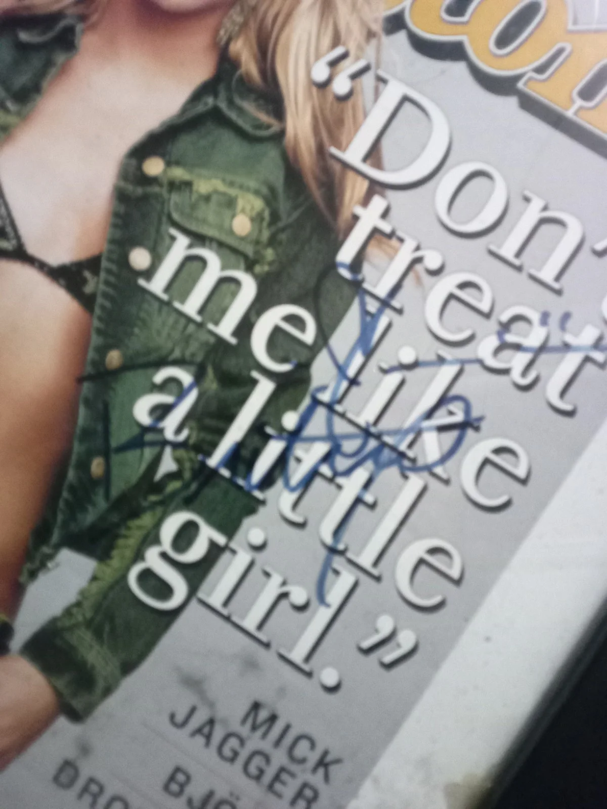 Brittany Spears 2001 Rolling Stone Magazine Autograph Signed W/Concert Ticket, image 2