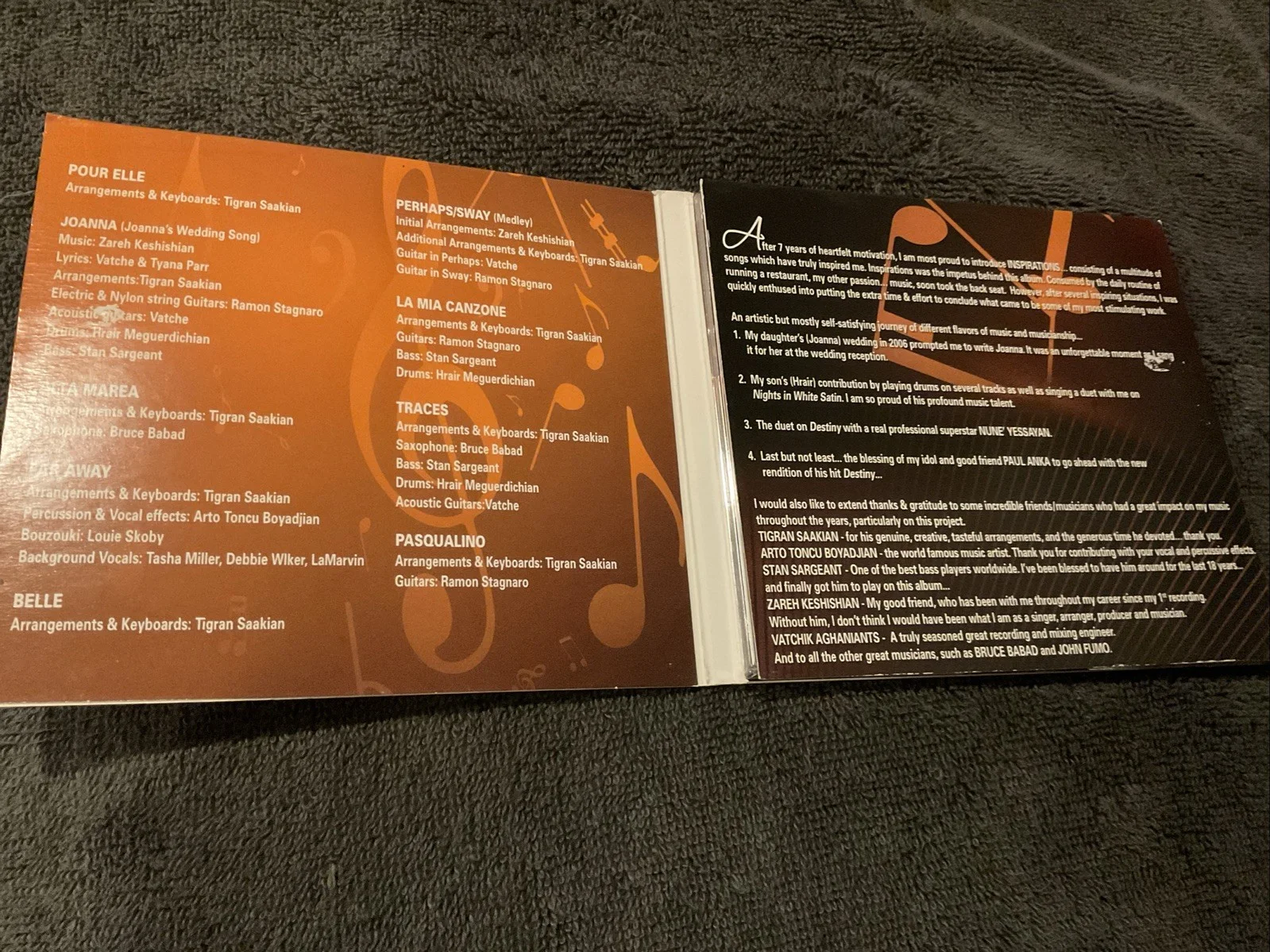 Inspirations By Vatche Signed Cd 2010, image 4