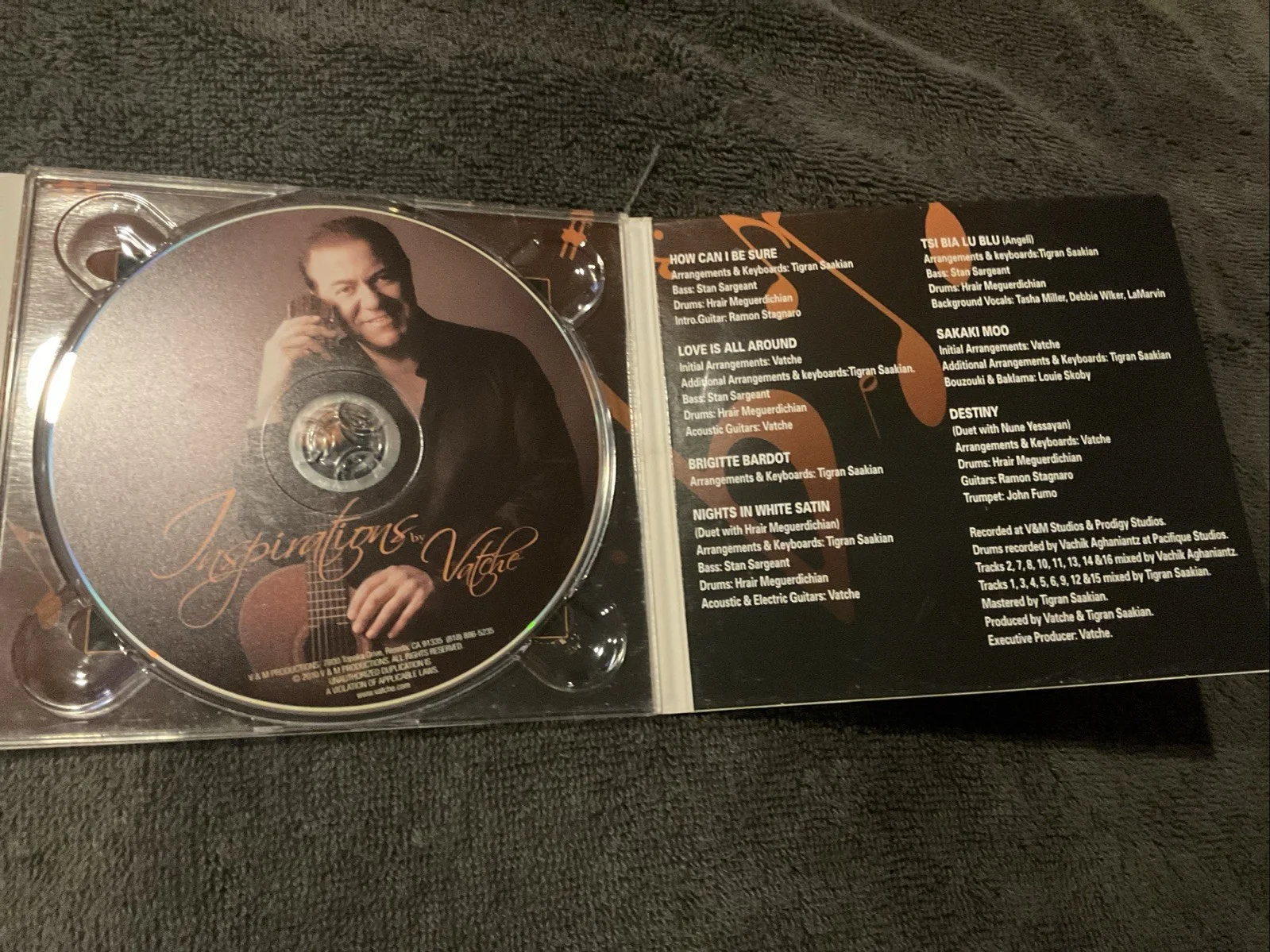 Inspirations By Vatche Signed Cd 2010, image 5