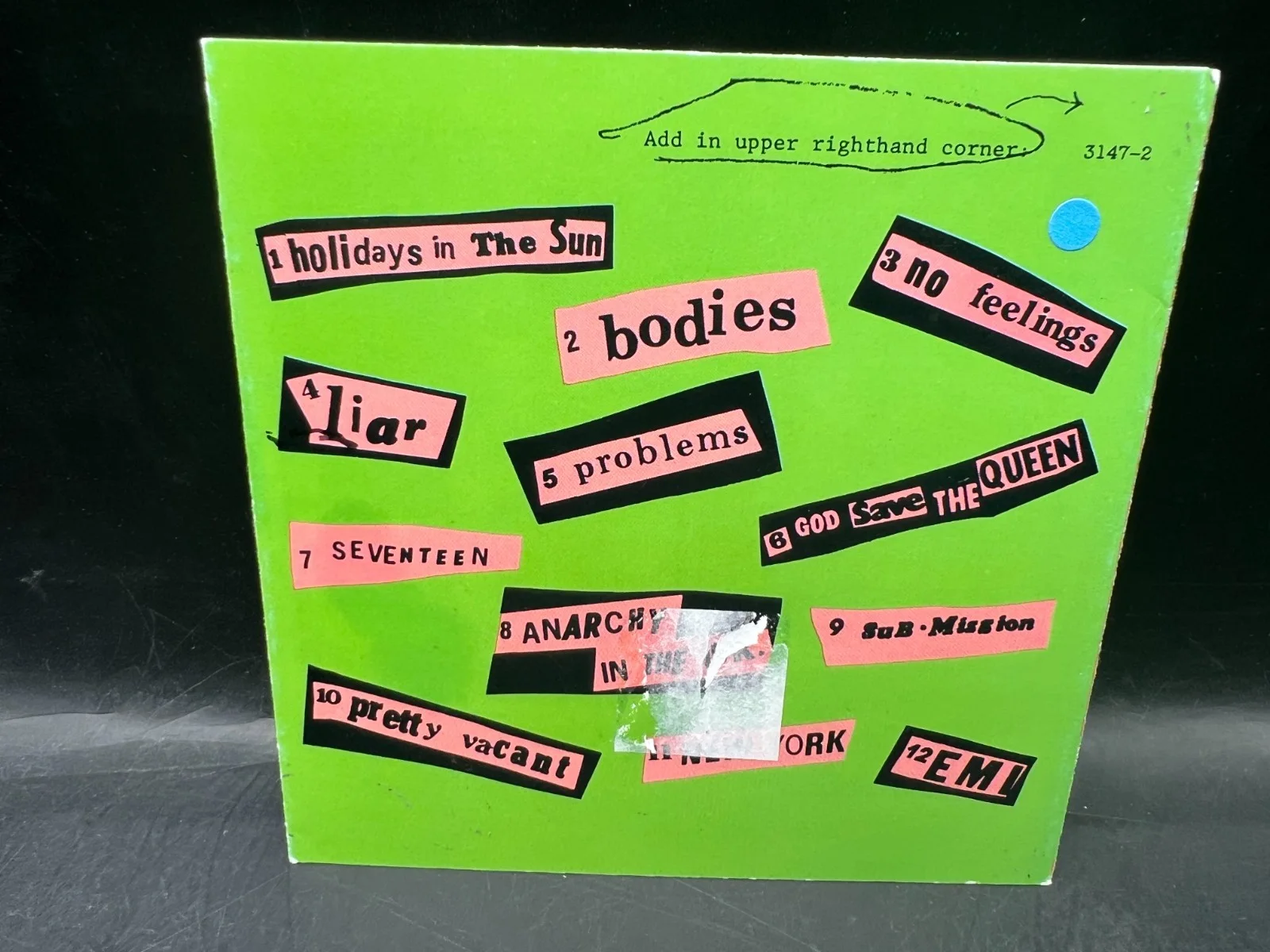 Sex Pistols Signed Autograph CD Album Cover Never Mind The Bollocks PSA/DNA, image 3