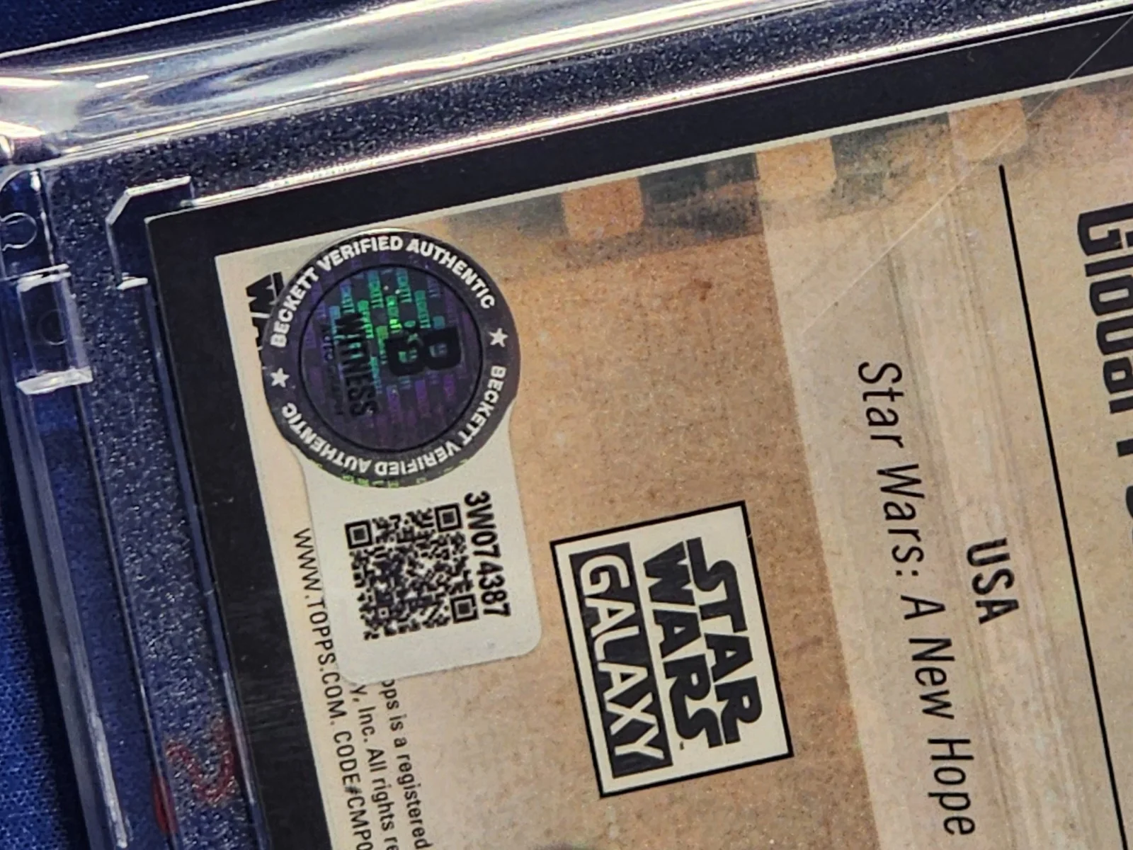 Harrison Ford — Harrison Ford Han Solo Signed 2021 Topps Chrome Star Wars Poster AUTO Beckett, изображение 3