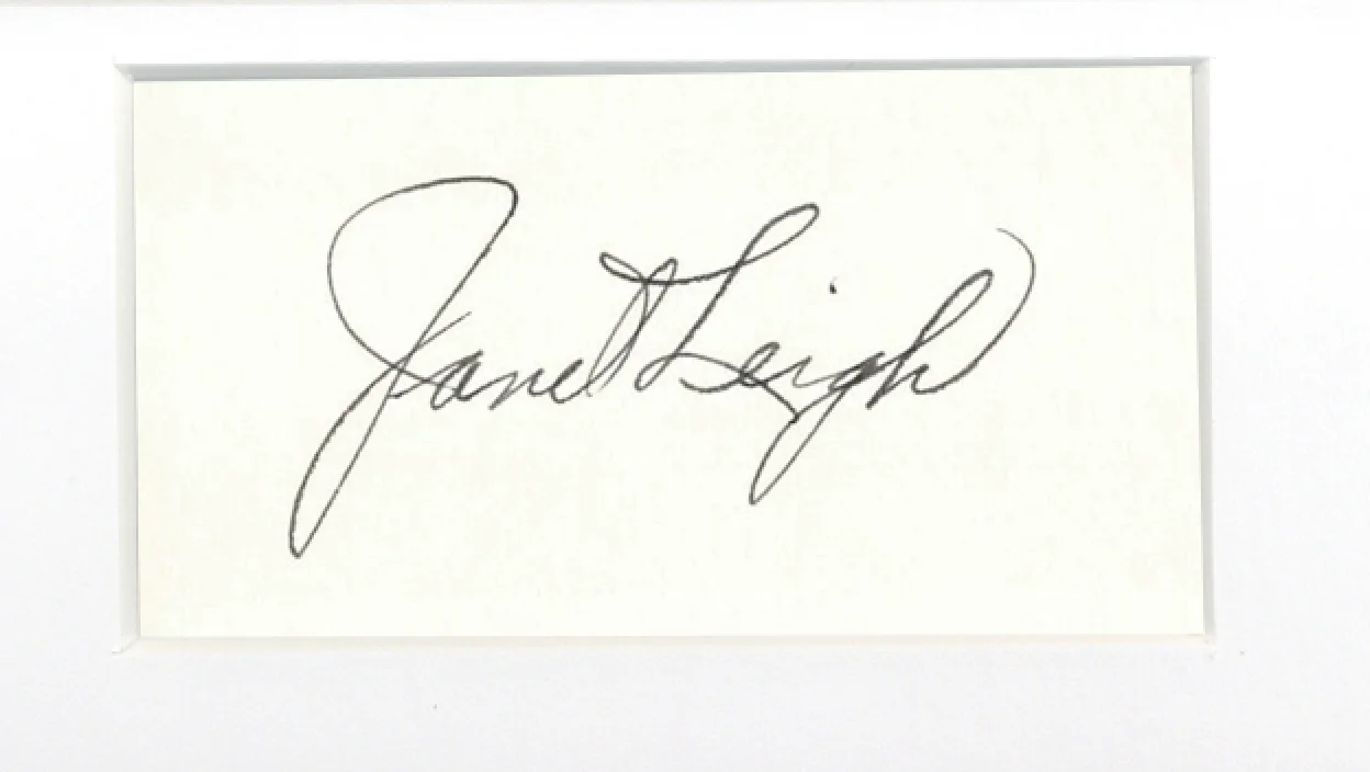 Janet Leigh — Psycho Janet Leigh Autographed Signed 11x14 Framed Poster Hitchcock Horror ACOA, image 2