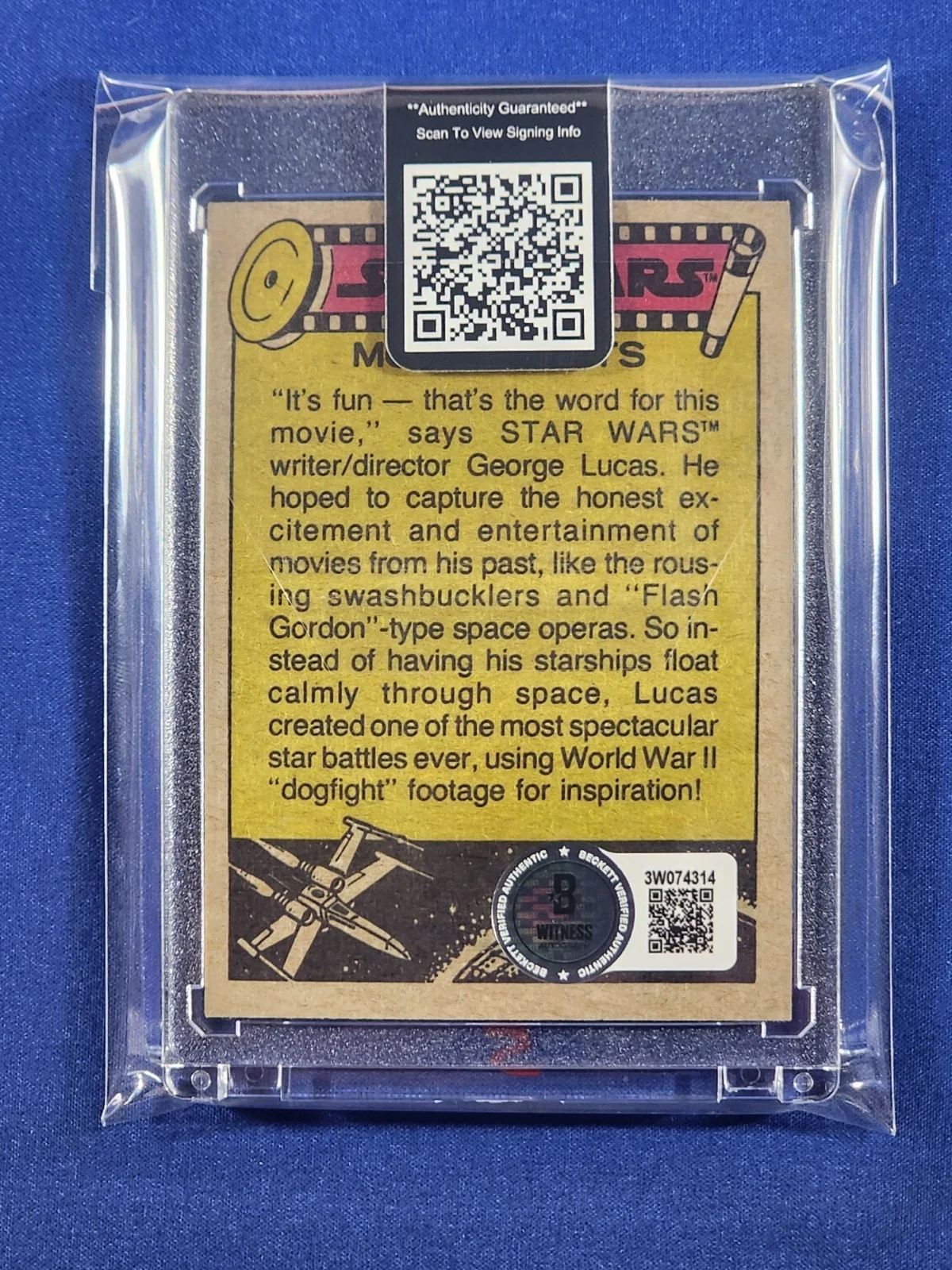 Harrison Ford — Harrison Ford Han Solo Signed 1977 Topps Star Wars #58 AUTO RC Rookie Beckett, изображение 2
