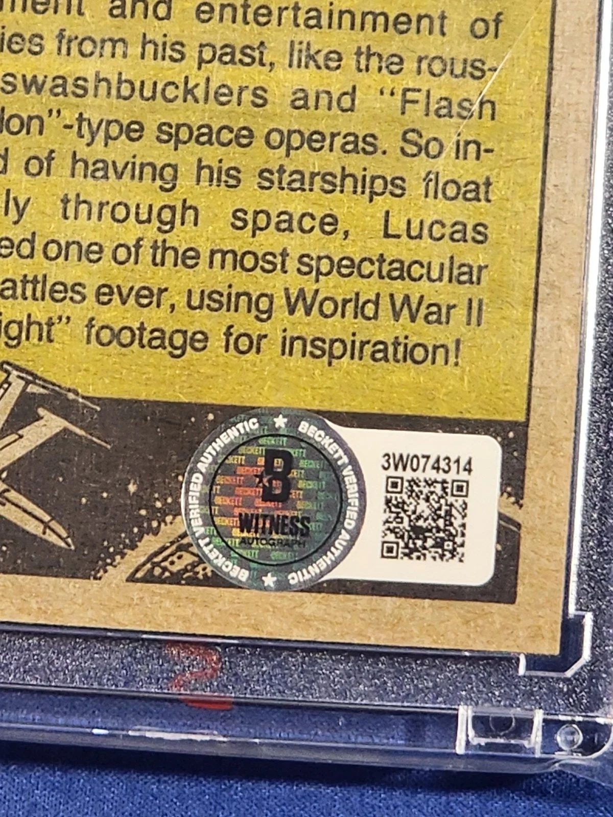 Harrison Ford — Harrison Ford Han Solo Signed 1977 Topps Star Wars #58 AUTO RC Rookie Beckett, изображение 3