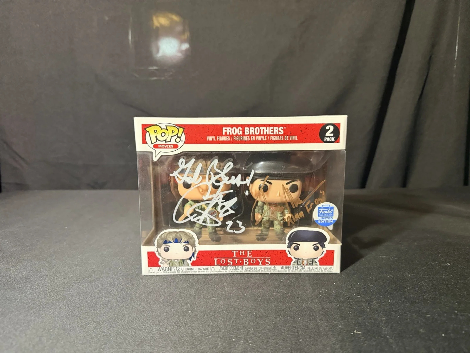 Kiefer Sutherland, Jason, Patric Corey Feldman — THE LOST BOYS 5 FUNKO POPS SET SUTHERLAND PATRIC + 2 SIGNED JSA, image 3