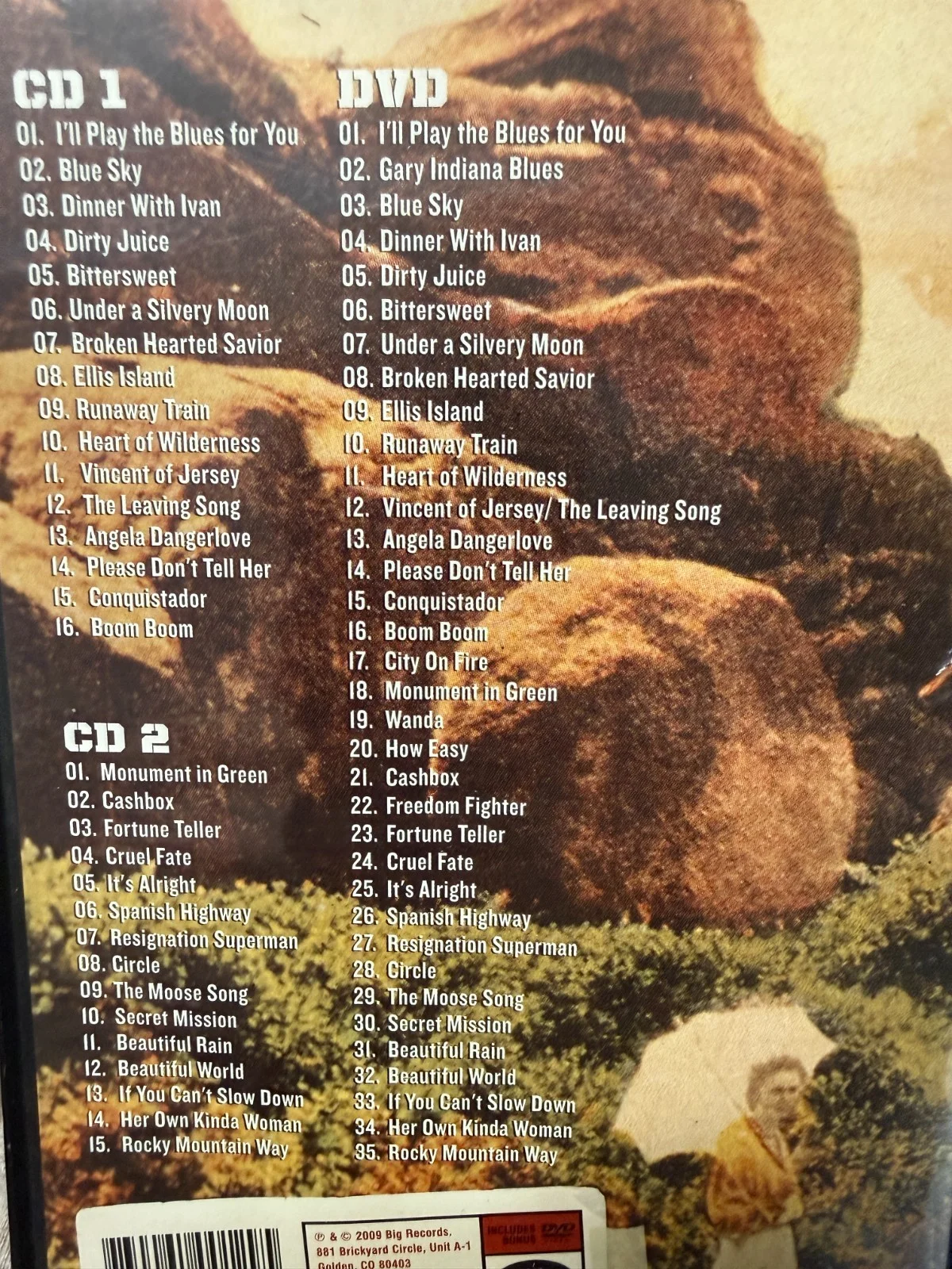 BIG HEAD TODD & THE MONSTERS Band Signed LIVE RED ROCKS DVD/CD Combo, изображение 2