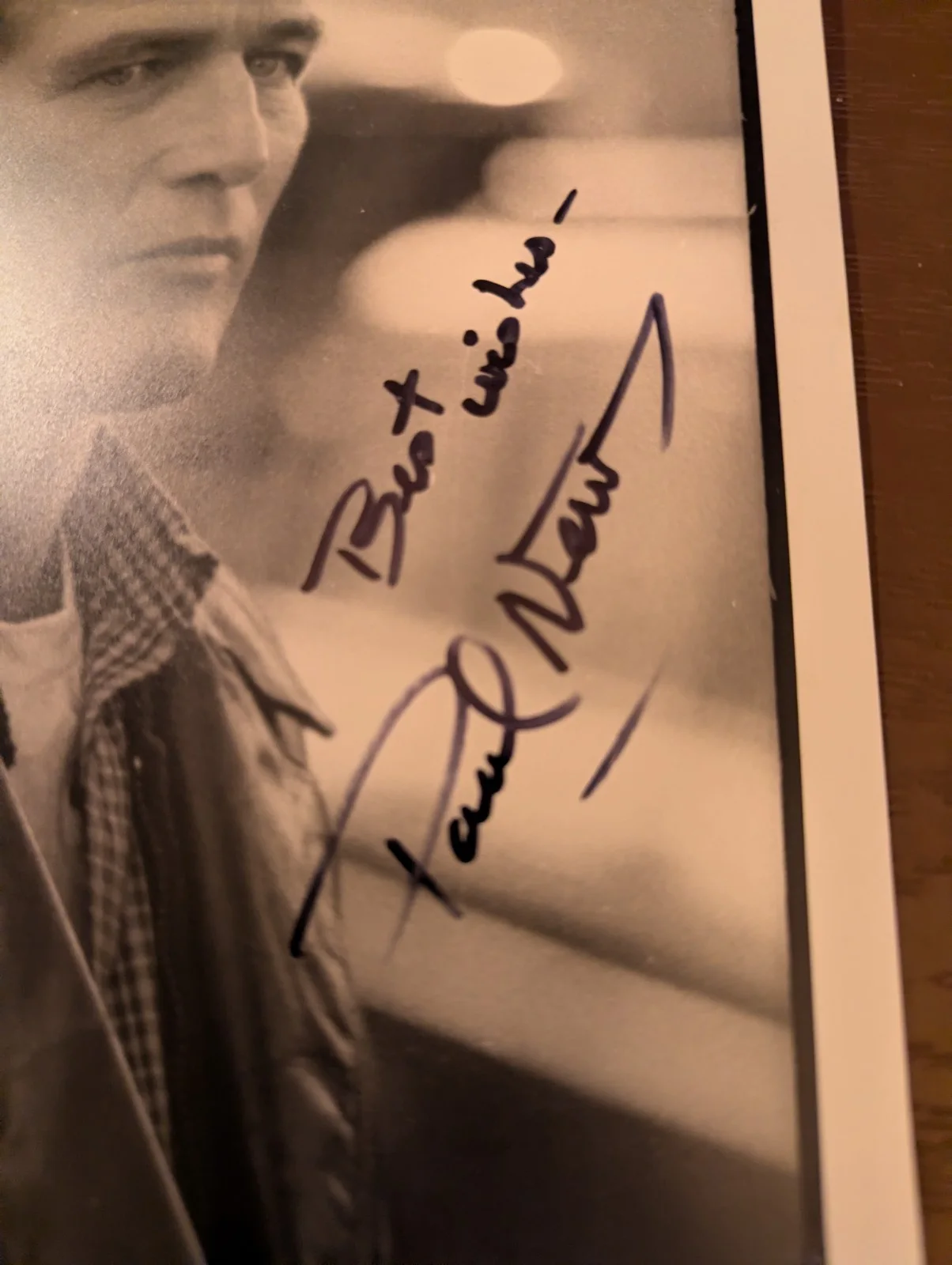 Paul Newman Hand Signed One Of A Kind Photo Extremely Rare, image 3