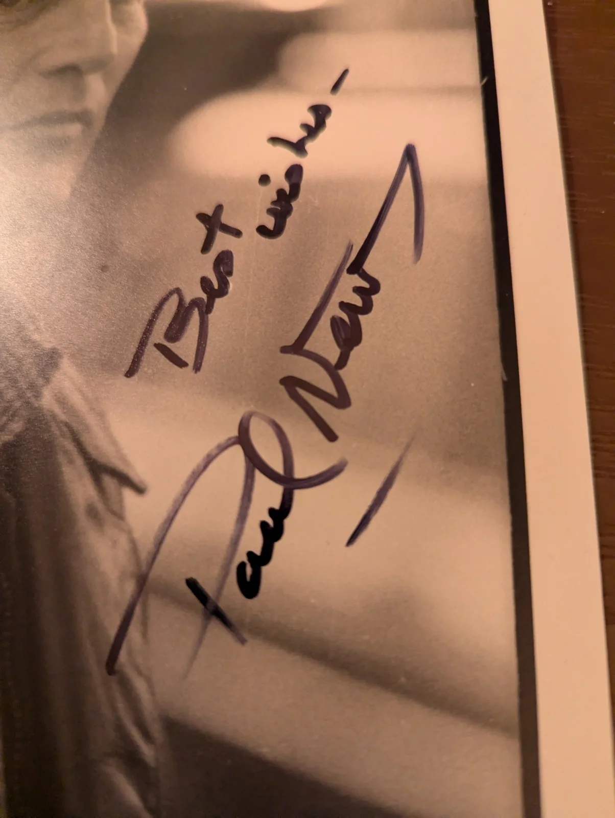 Paul Newman Hand Signed One Of A Kind Photo Extremely Rare, image 4