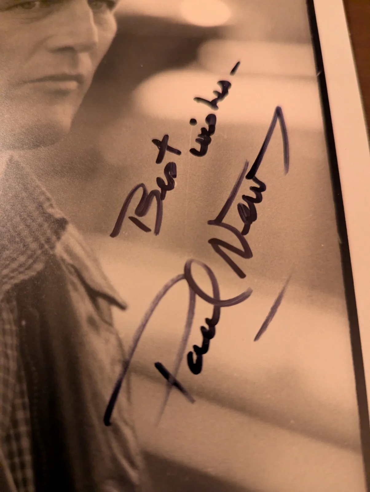 Paul Newman Hand Signed One Of A Kind Photo Extremely Rare, image 5