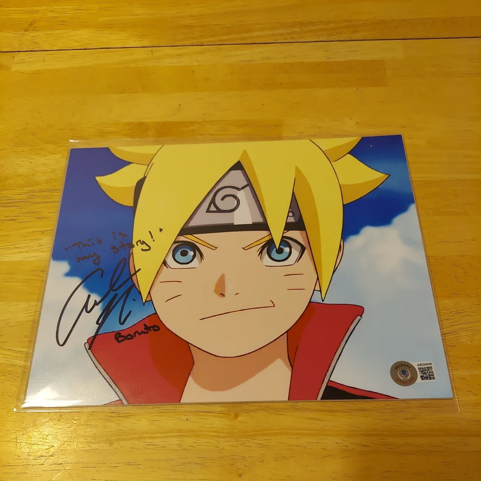 AMANDA MILLER "Boruto" NARUTO signed autographed 8x10 Bam Box Anime BAS, image 3