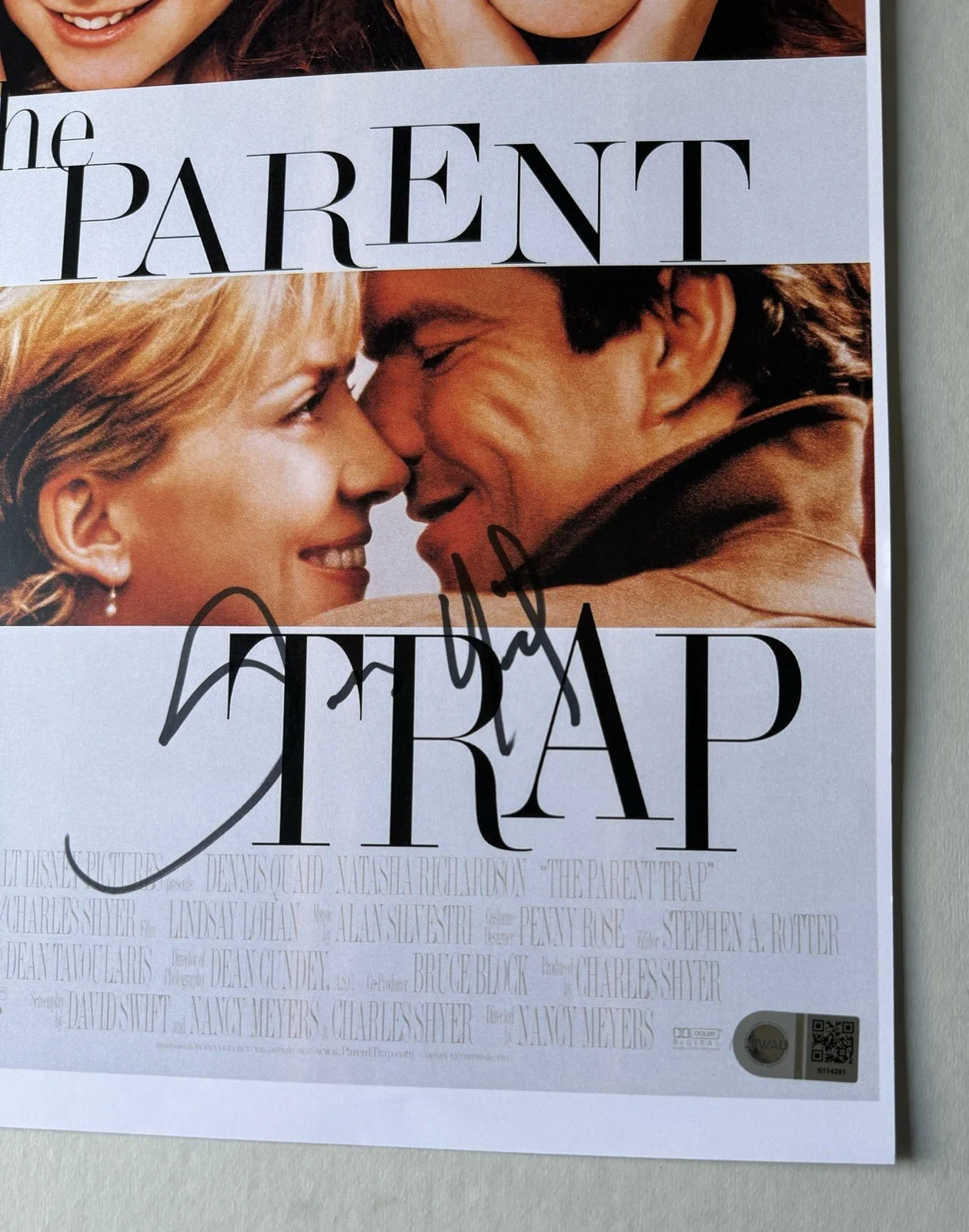 dennis quid — Dennis Quaid ‘The Rookie’ Signed 11x17 Photo ‘Jimmy Morris’ Swau Authenticated 5, изображение 2
