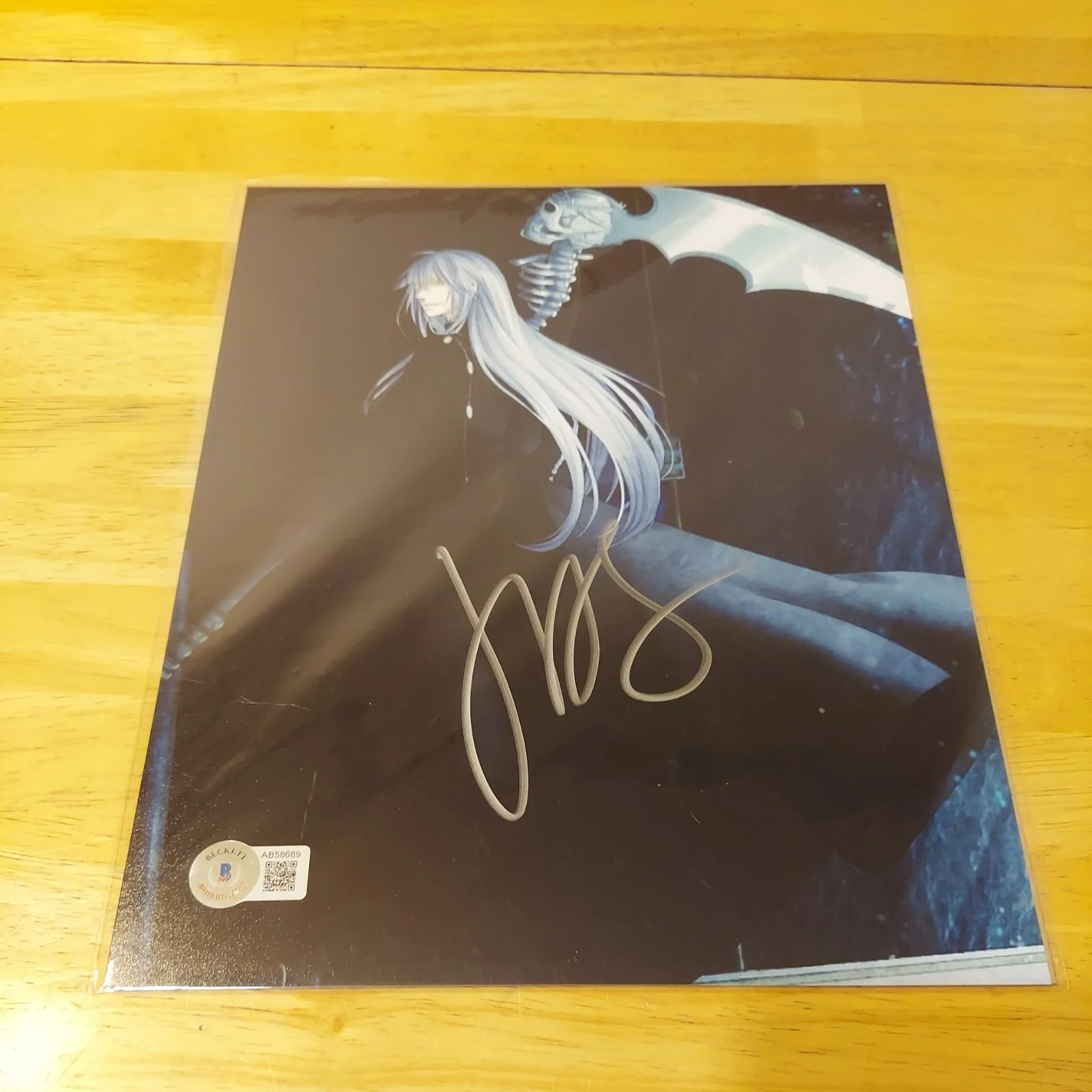 JOHN SWASEY "Undertaker" BLACK BUTLER signed autographed 8x10 Bam Box Anime BAS, image 2