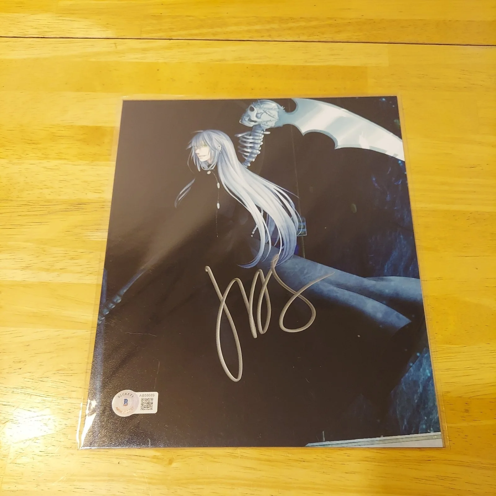 JOHN SWASEY "Undertaker" BLACK BUTLER signed autographed 8x10 Bam Box Anime BAS, image 3