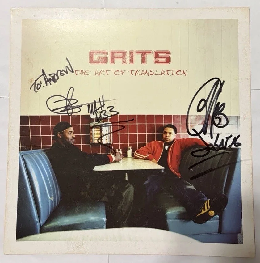 Grits The Art Of Translation Signed Autographed 12” Poster Flyer 7 Greatest Hits, изображение 4