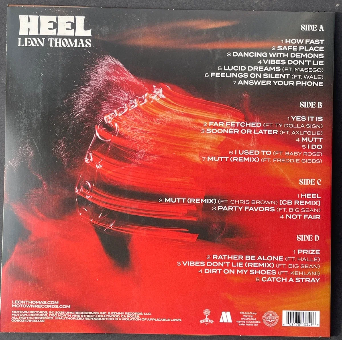 Leon Thomas Signed Autographed Mutt HEEL Deluxe Vinyl LP Psa/Dna Coa, image 4