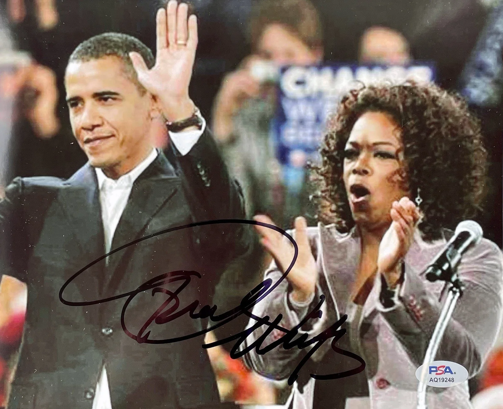 Oprah Winfrey — Oprah Winfrey Signed Autographed 8x10 Photo OWNN Obama Psa/Dna Coa