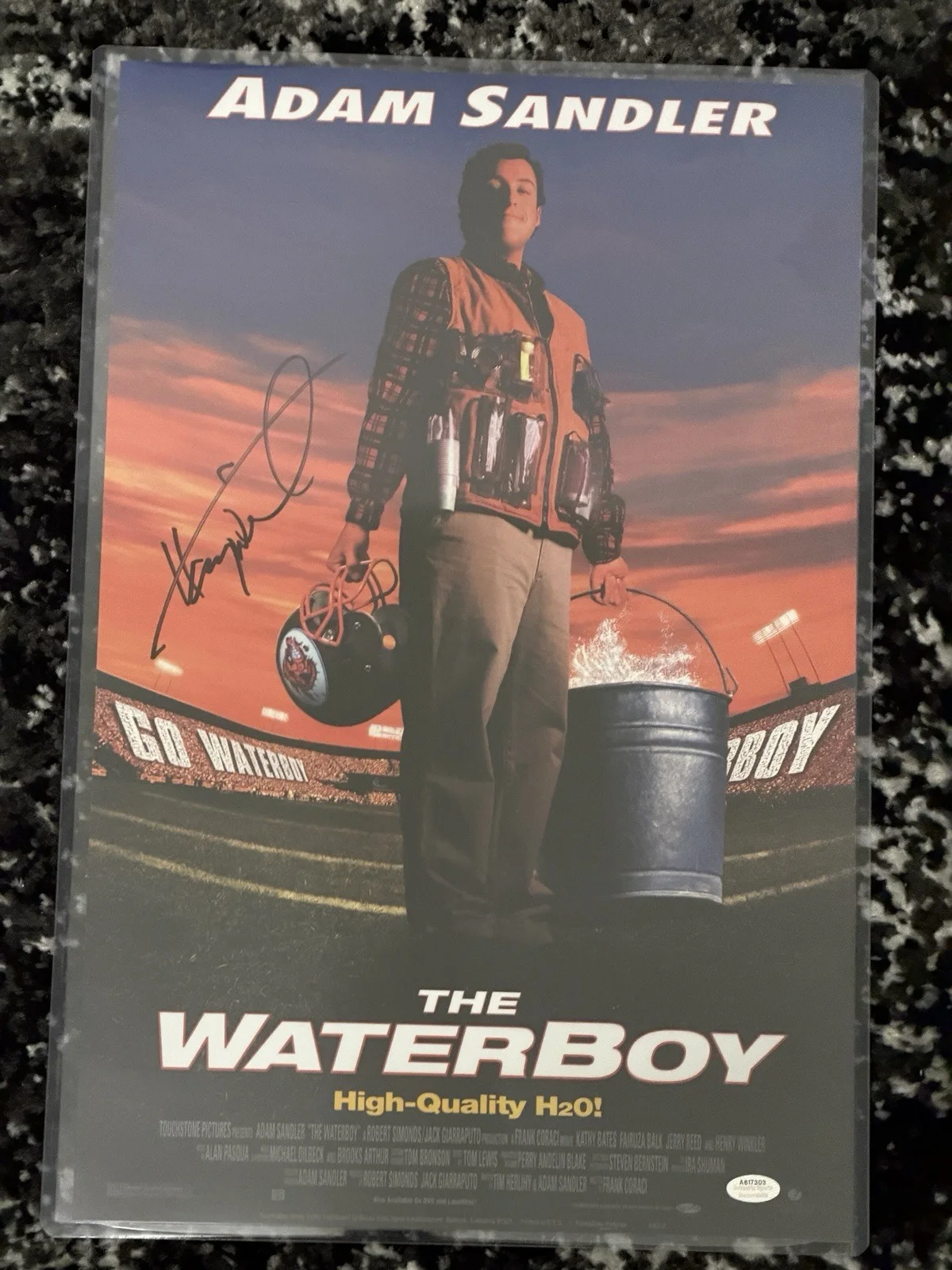 Henry Winkler — The Waterboy Signed Movie Poster 11x17 Henry Winkler Coach Klein Schwartz COA