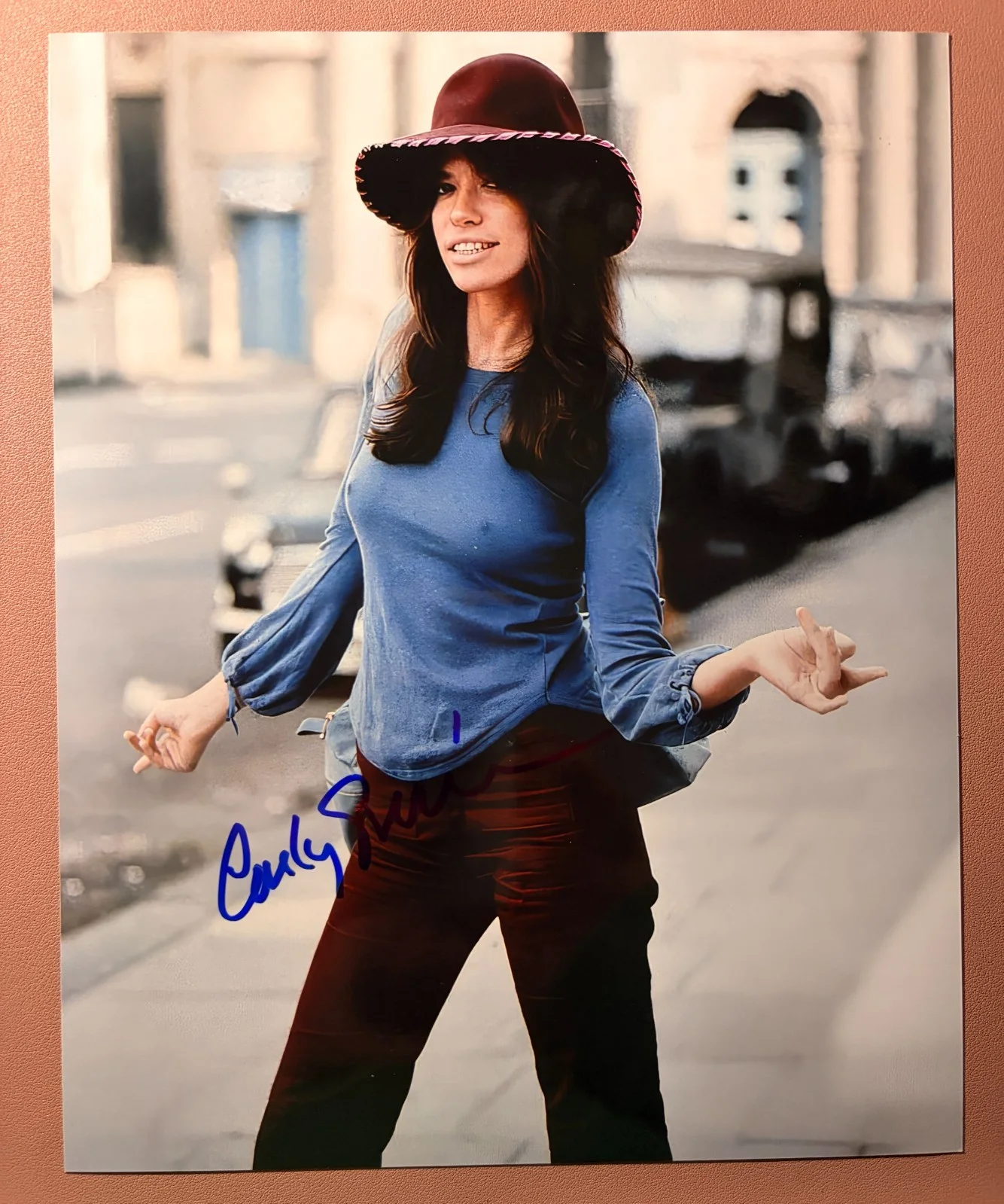 CARLY SIMON Signed•8X10 Autographed Photo w/ Piece of the Past COA•VINTAGE, изображение 3